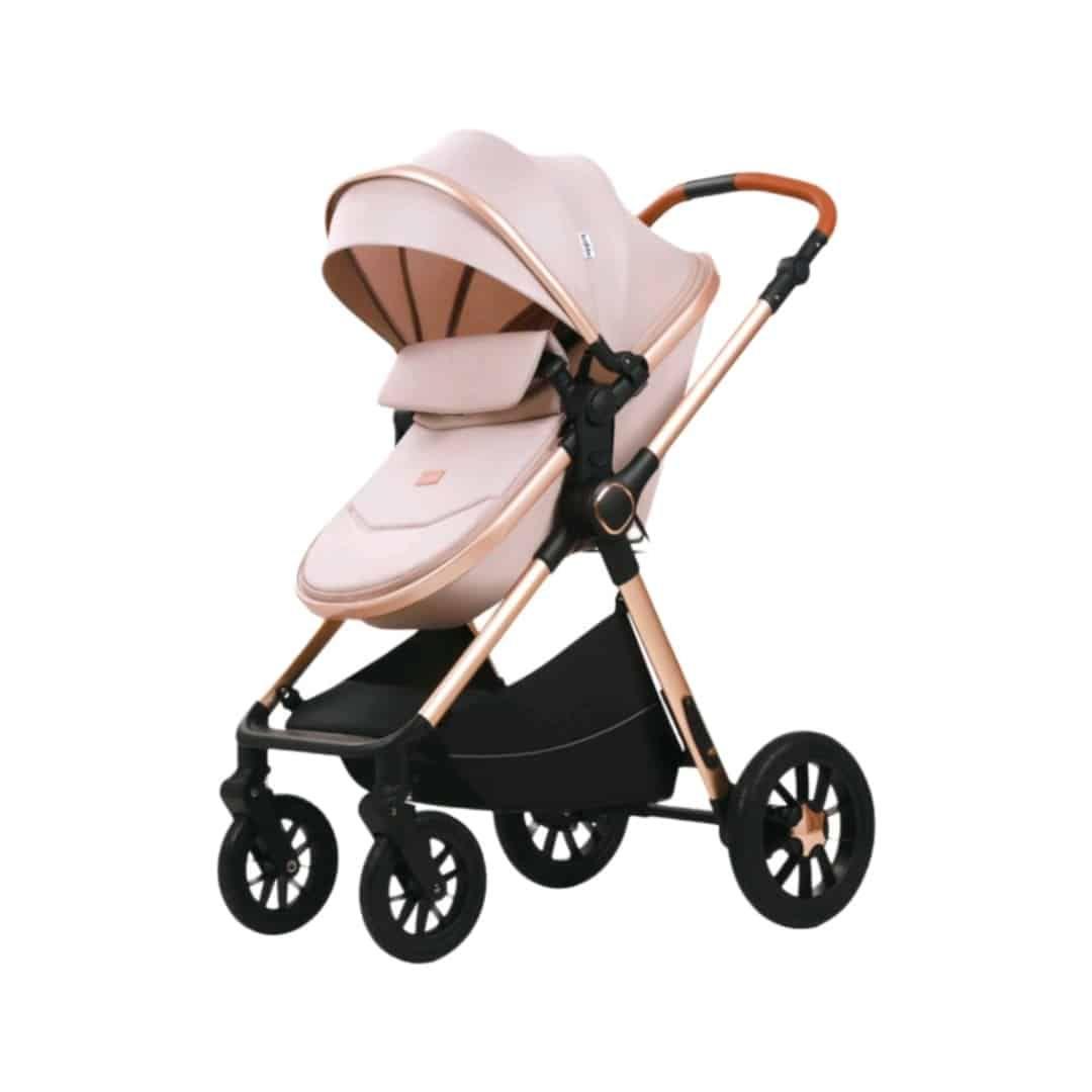 Coche de Bebé Silla Nido Bolso y Cubre Pies Beige-3