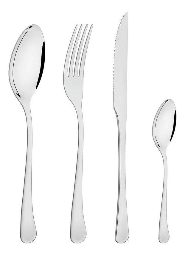 Juego de Cubierto Tramontina 16 Piezas de Acero Inoxidable. Cuchillo para Asado Maresia-2