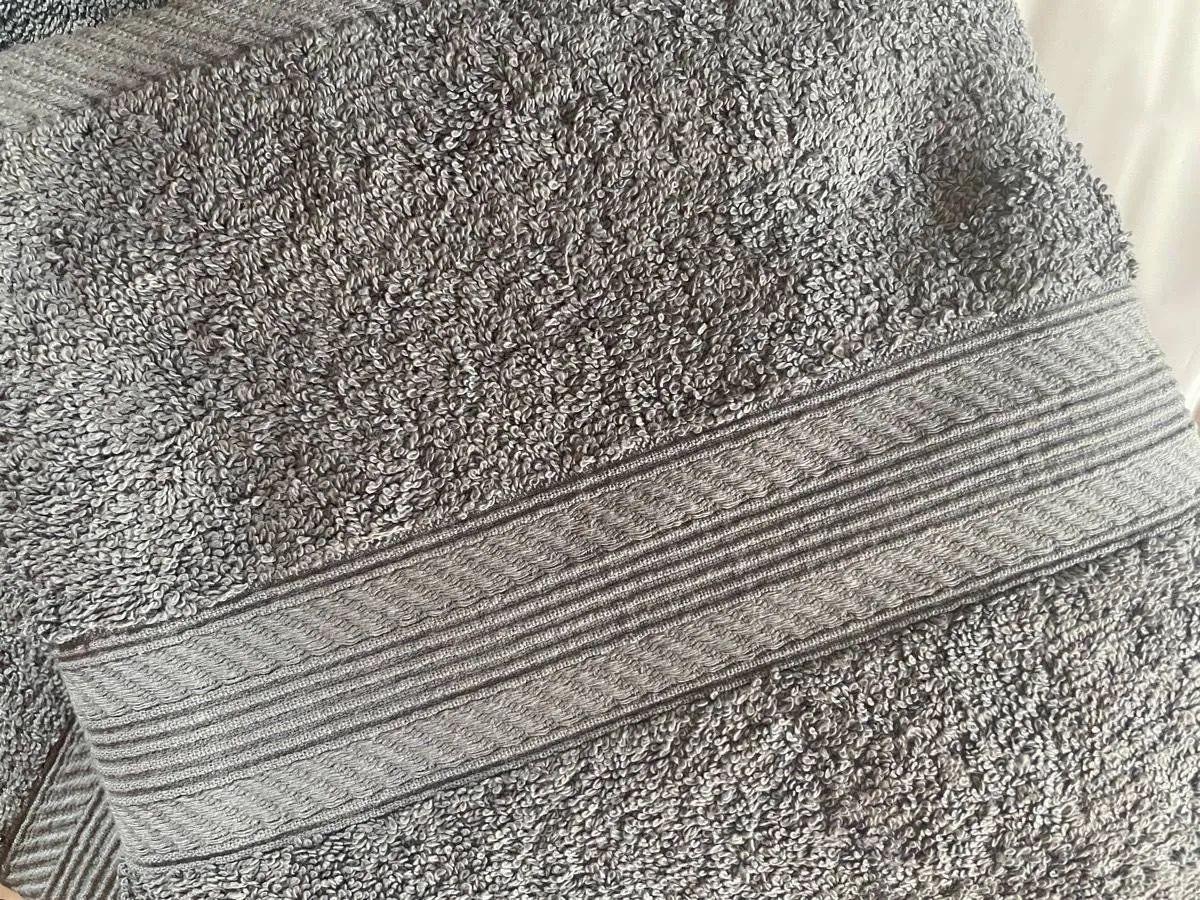 Juego De Toallas Gris 450 Grs/m2 (baño Y Mano)-2