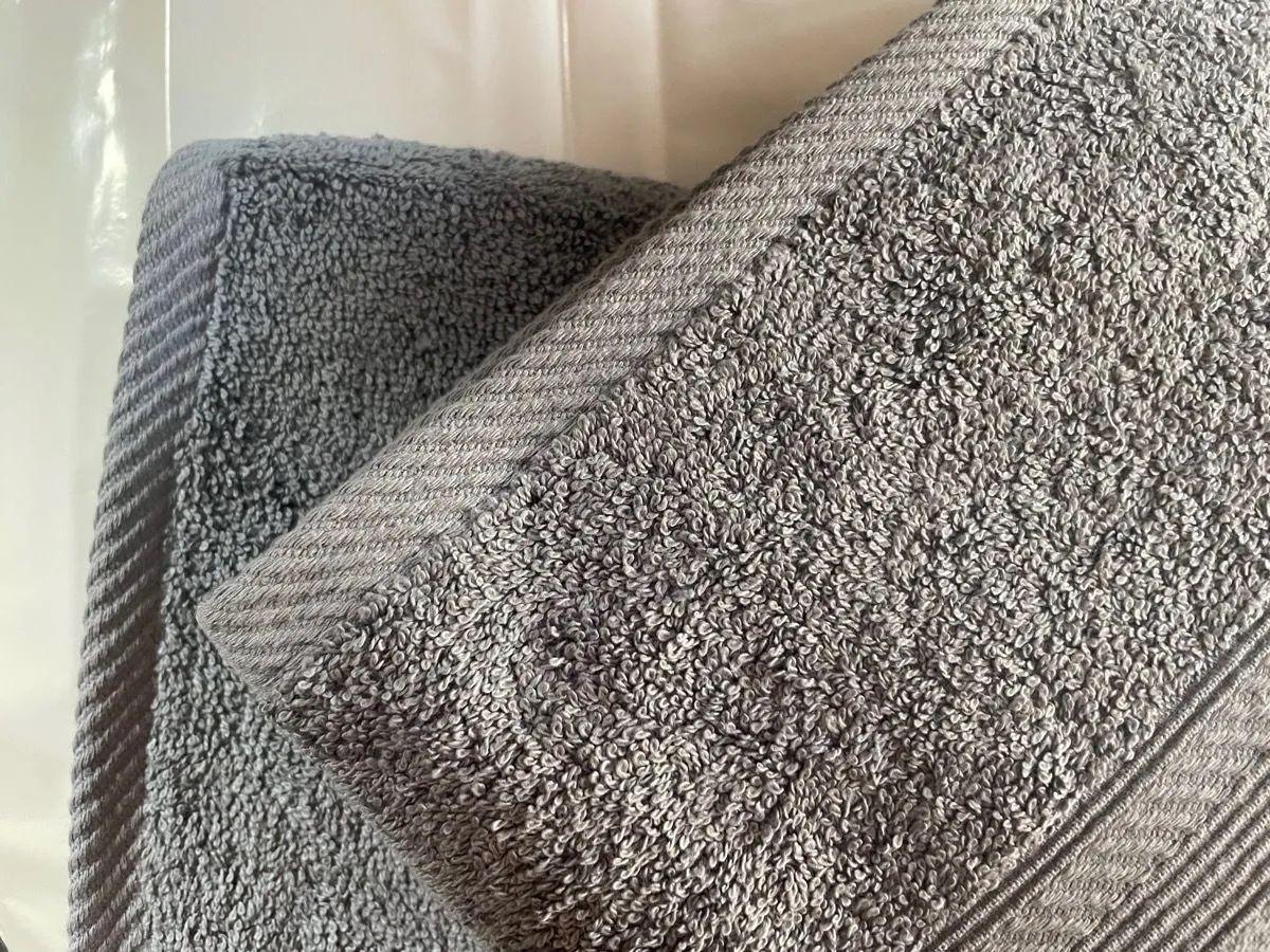 Juego De Toallas Gris 450 Grs/m2 (baño Y Mano)-4