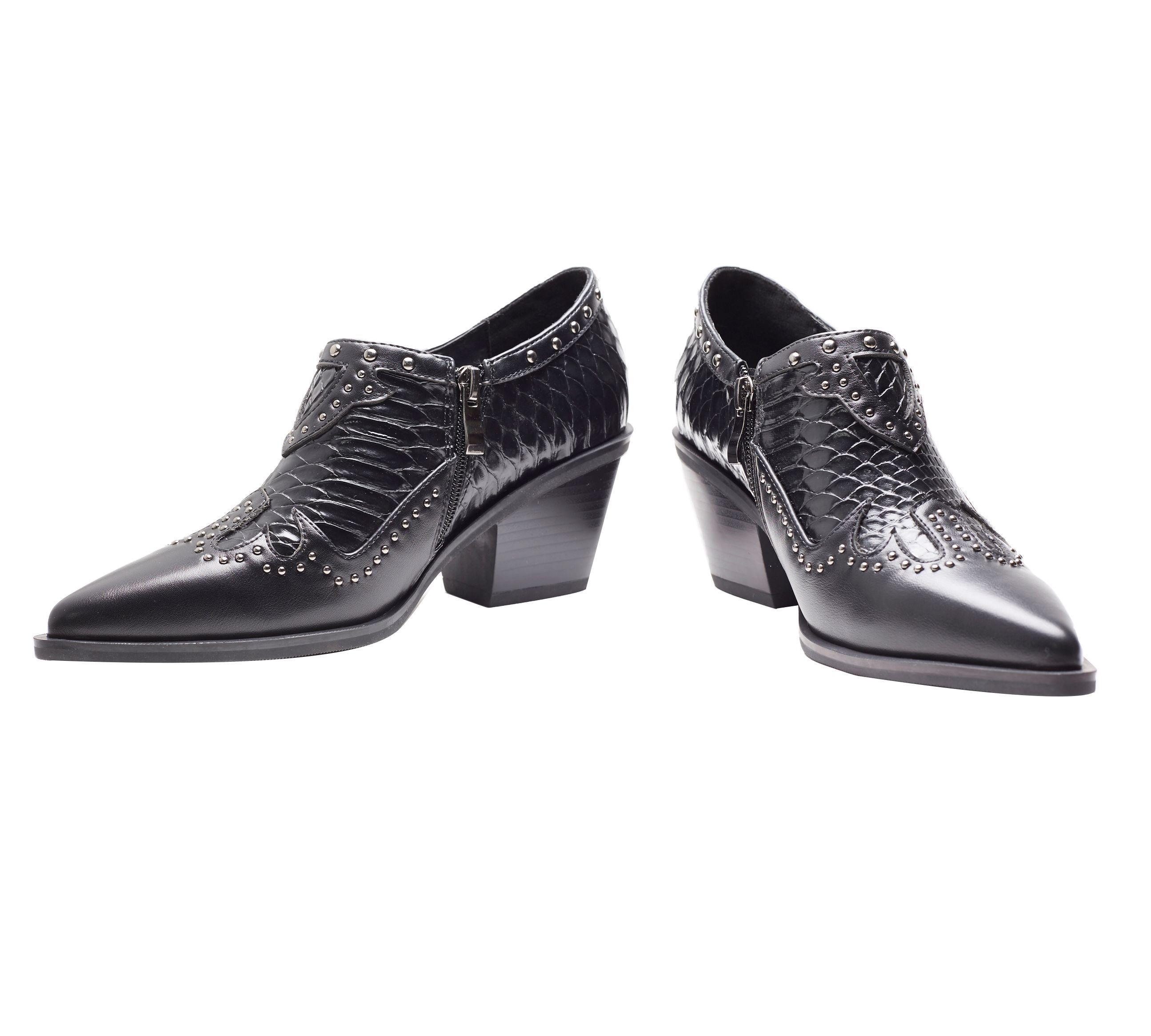 Zapato Vaquero BF 487 Serpiente Negro-3