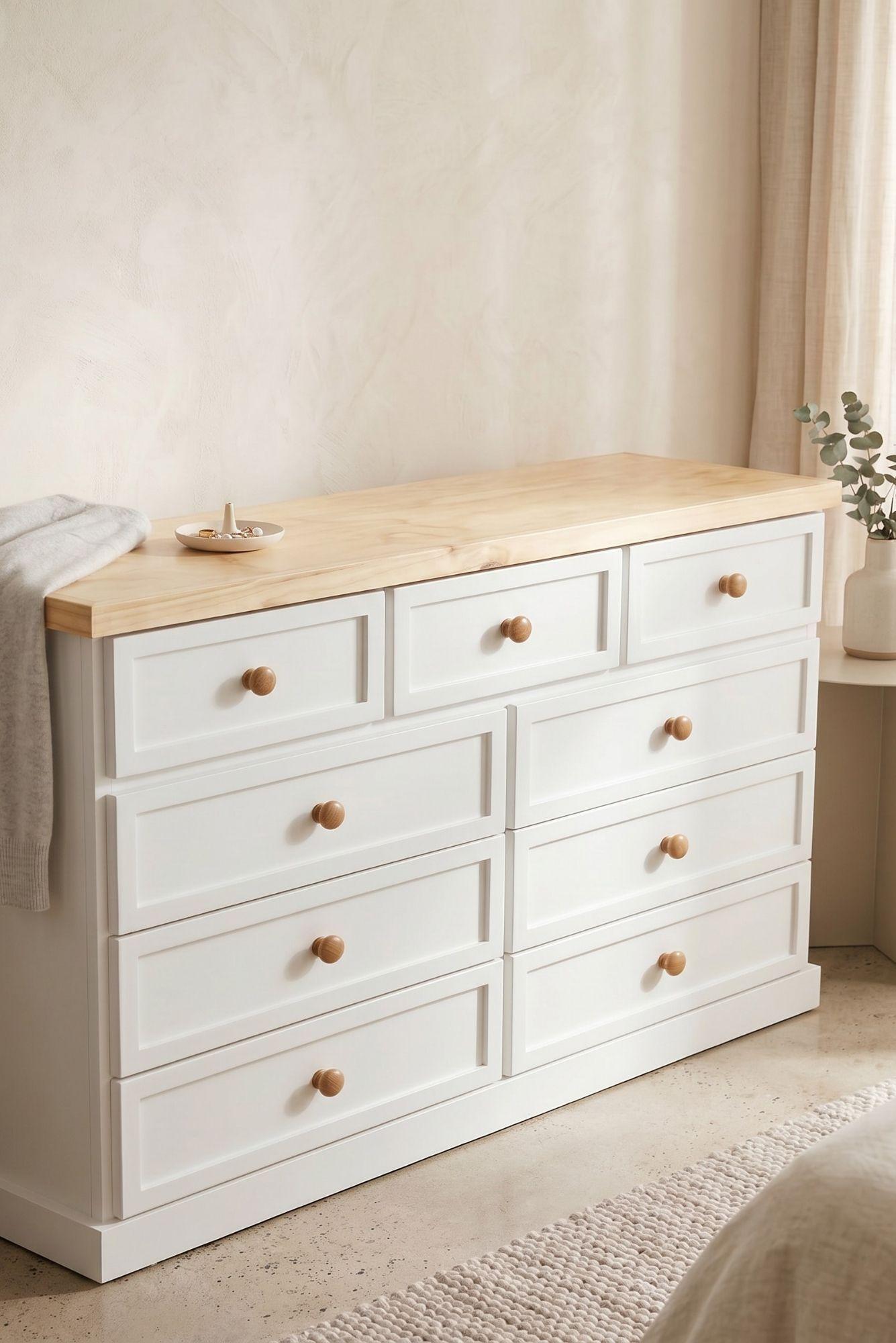 COMODA 9 CAJONES 150 ANCHO MUEBLES LORELEY-1