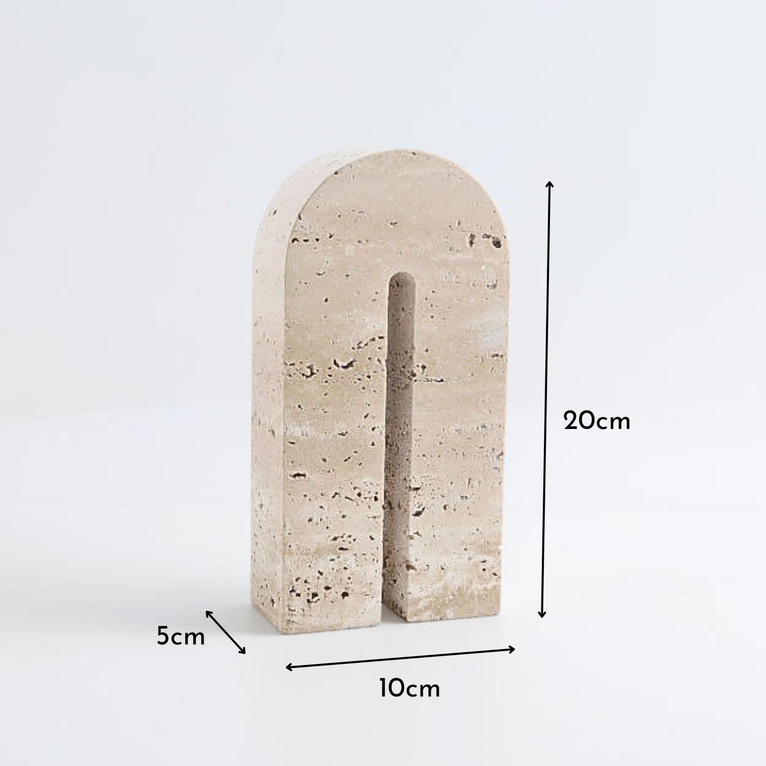 Arco Escultural Piedra Travertino Decorativo Grande-7