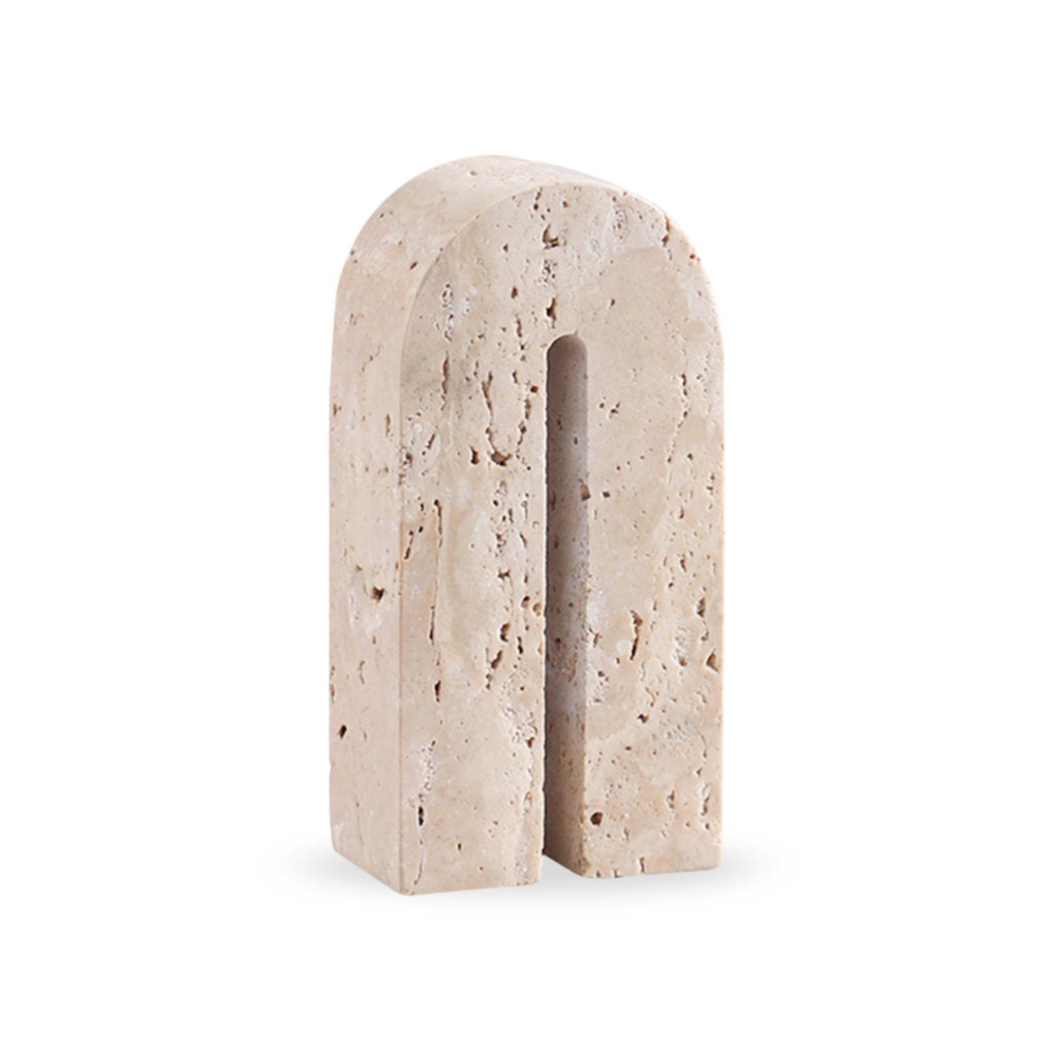 Arco Escultural Piedra Travertino Decorativo Grande-9