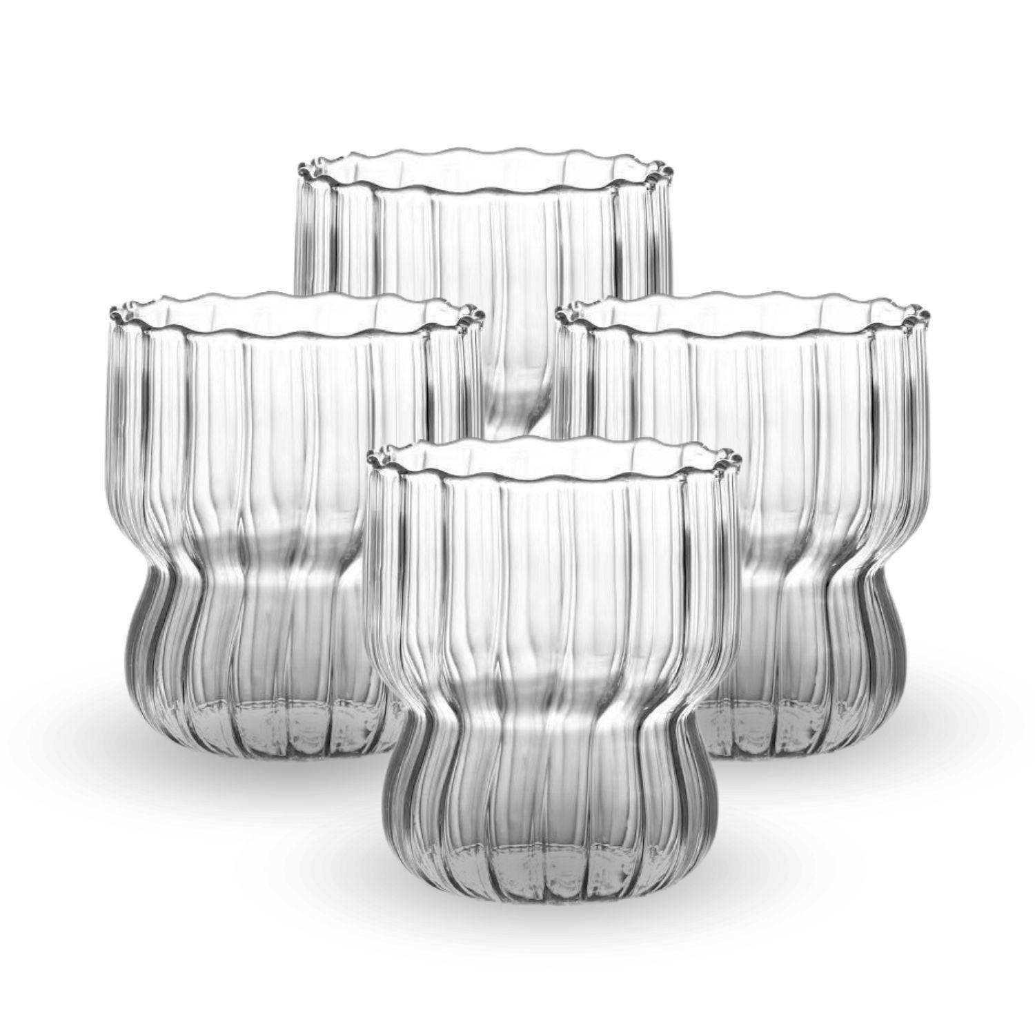 Set 4 Vasos Anchos Lineas Vertical 250ml-8