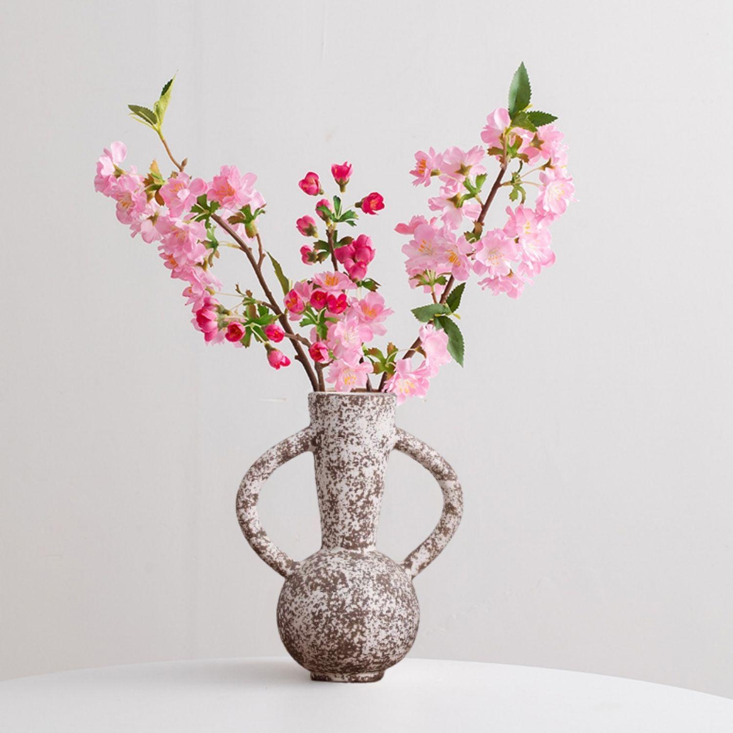 Jarrón y Figura Deco Cerámica Kora Origenes-5