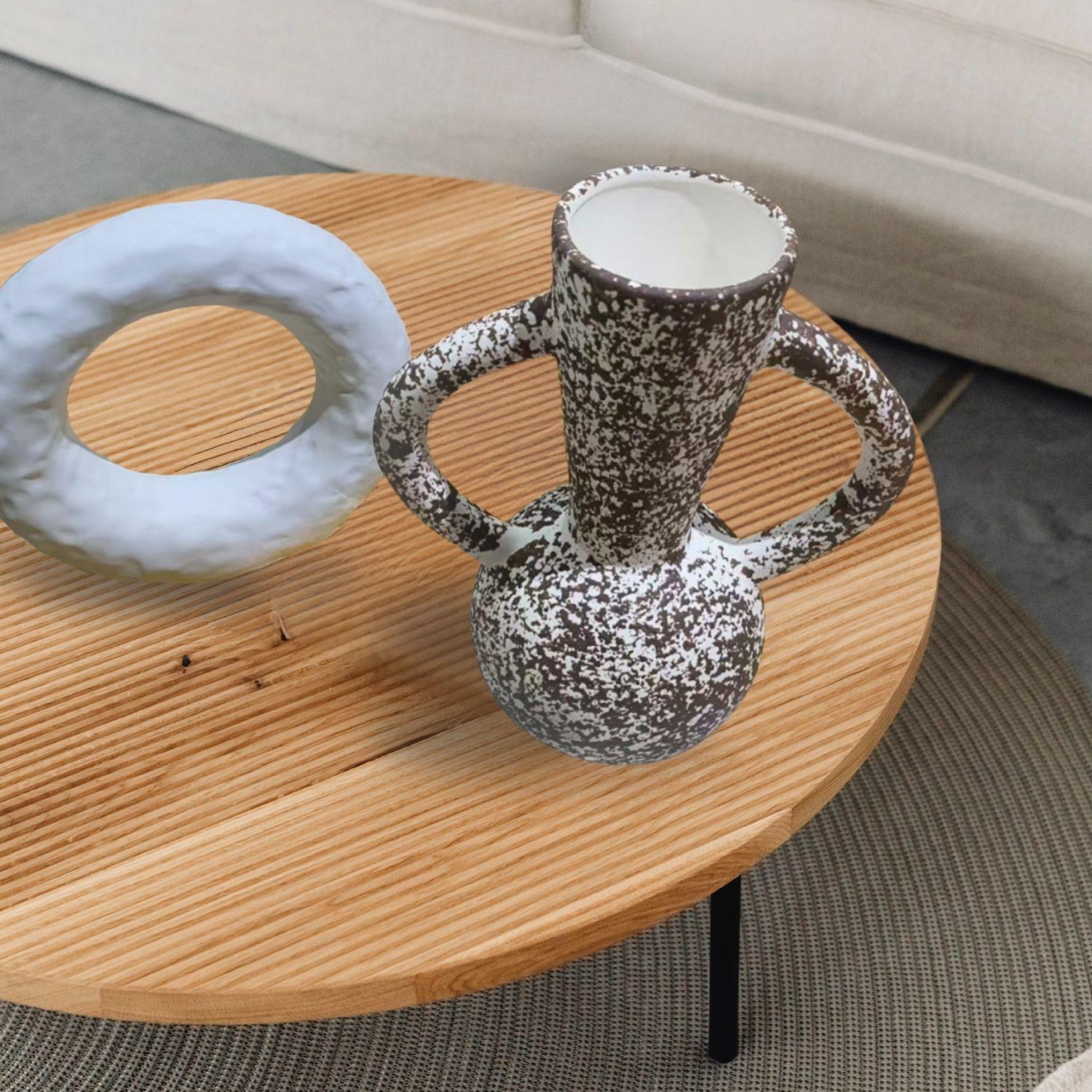 Jarrón y Figura Deco Cerámica Kora Origenes-8