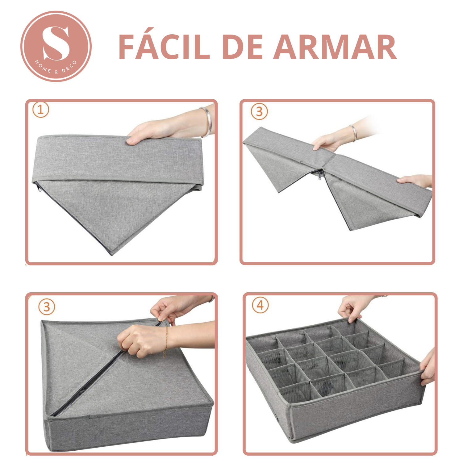 Organizador Cajones Closet de Ropa Interior Closet Plegable-3
