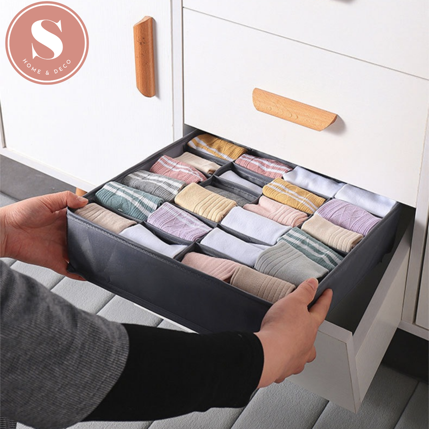 Organizador Cajones Closet de Ropa Interior Closet Plegable-4
