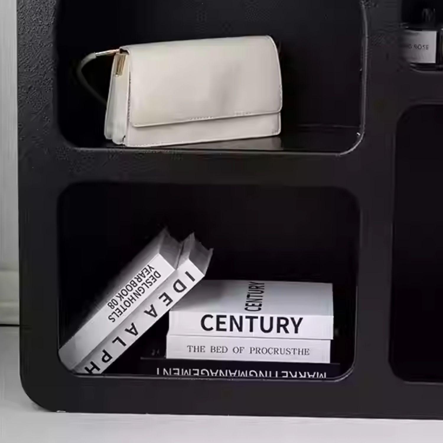 Aparador Organizador Geométrico Bogen Negro Mediano-6