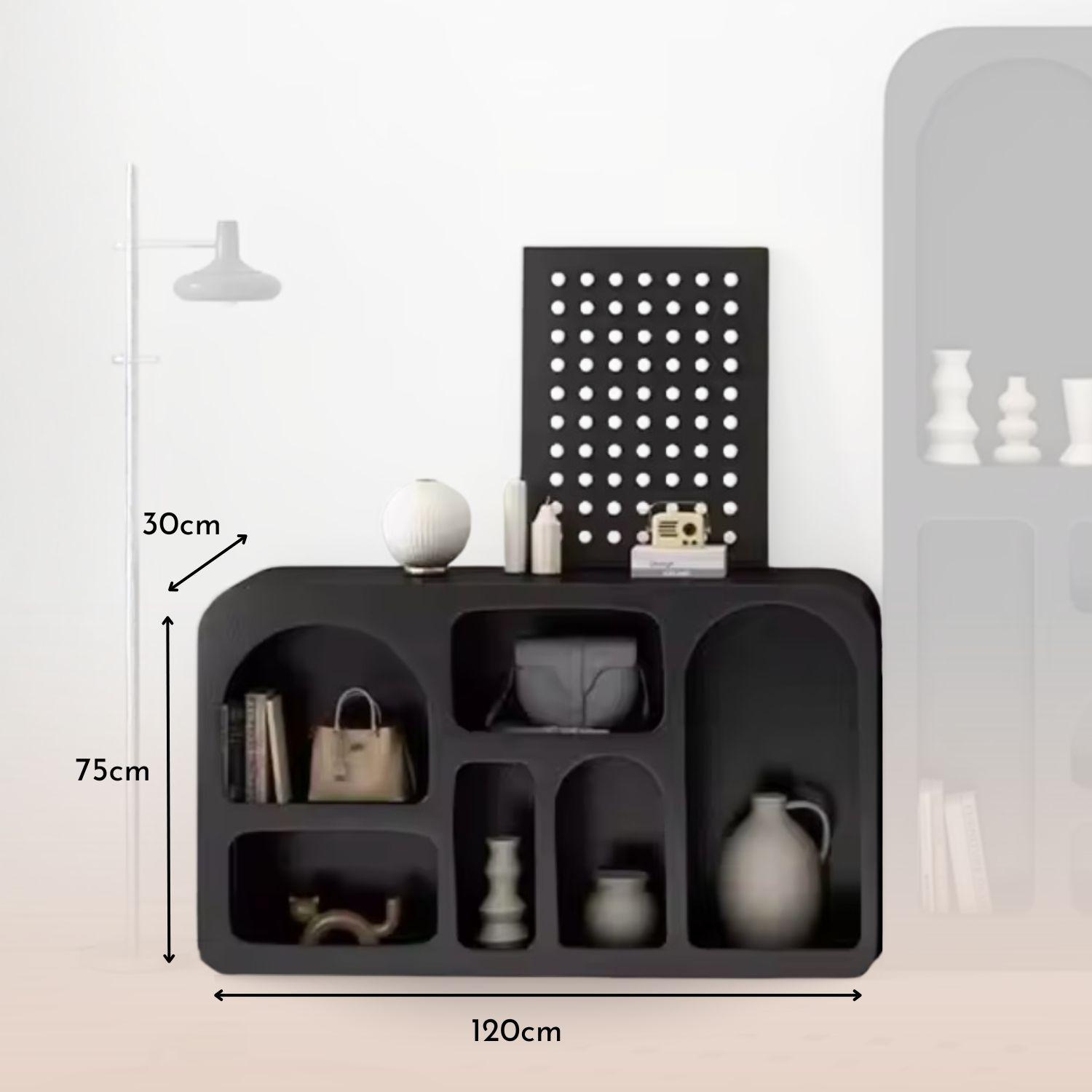 Aparador Organizador Geométrico Bogen Negro Mediano-7