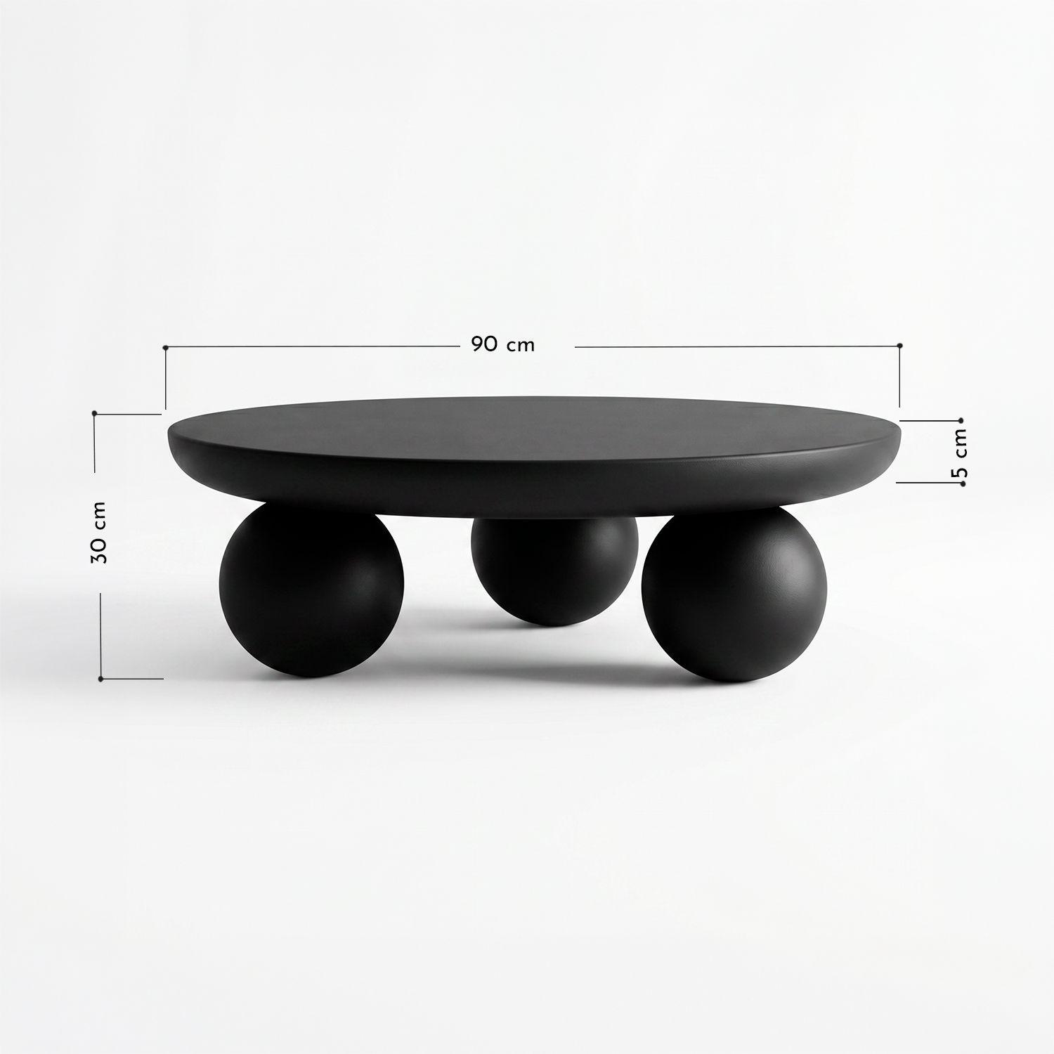 Mesa de Centro Orbis Madera Negra-2