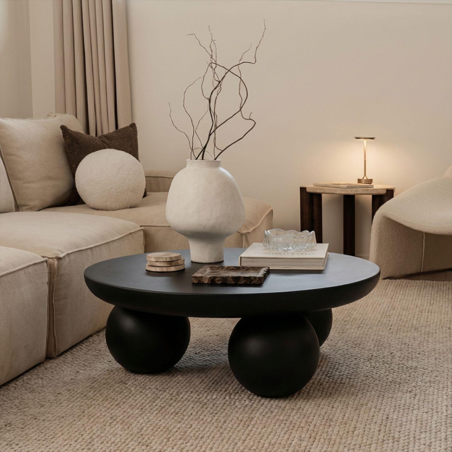 Mesa de Centro Orbis Madera Negra-8