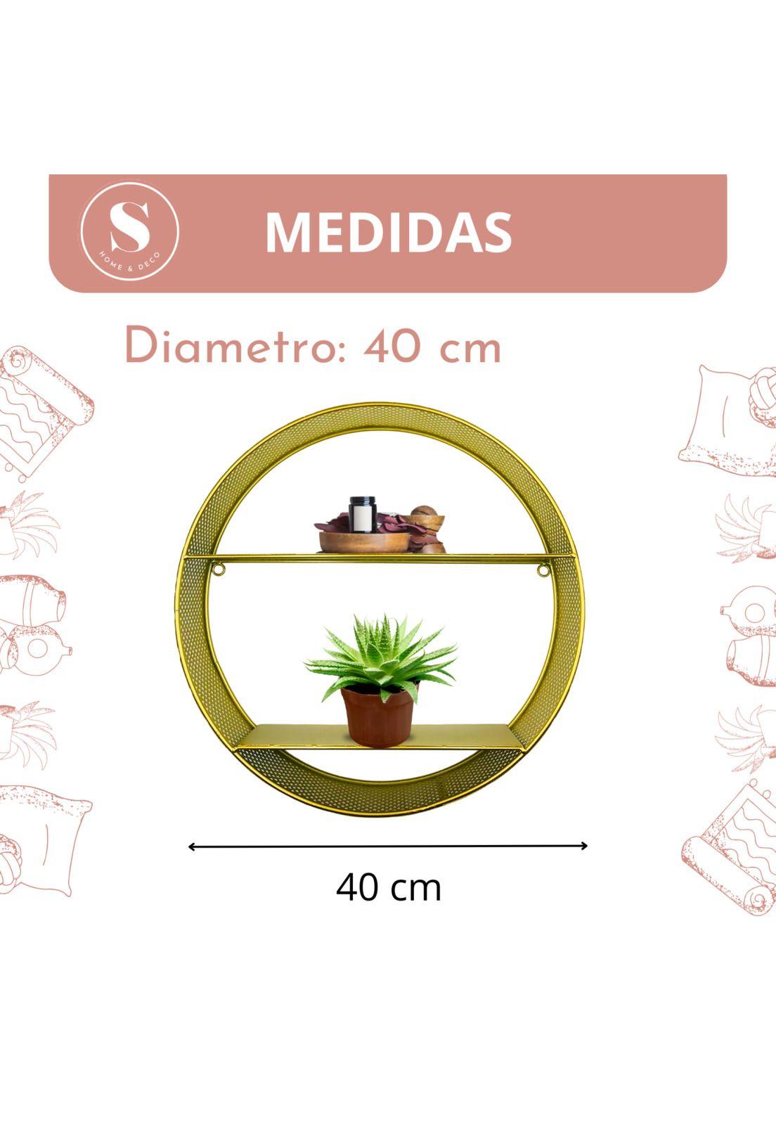 Estante Repisa Circular De 40 cm-3