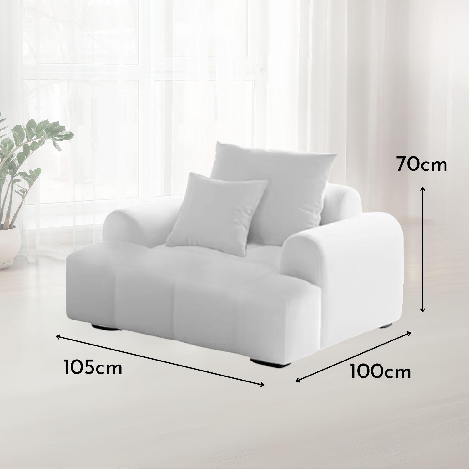 Sofa Moderno Poltrona Blanco Lounge-5