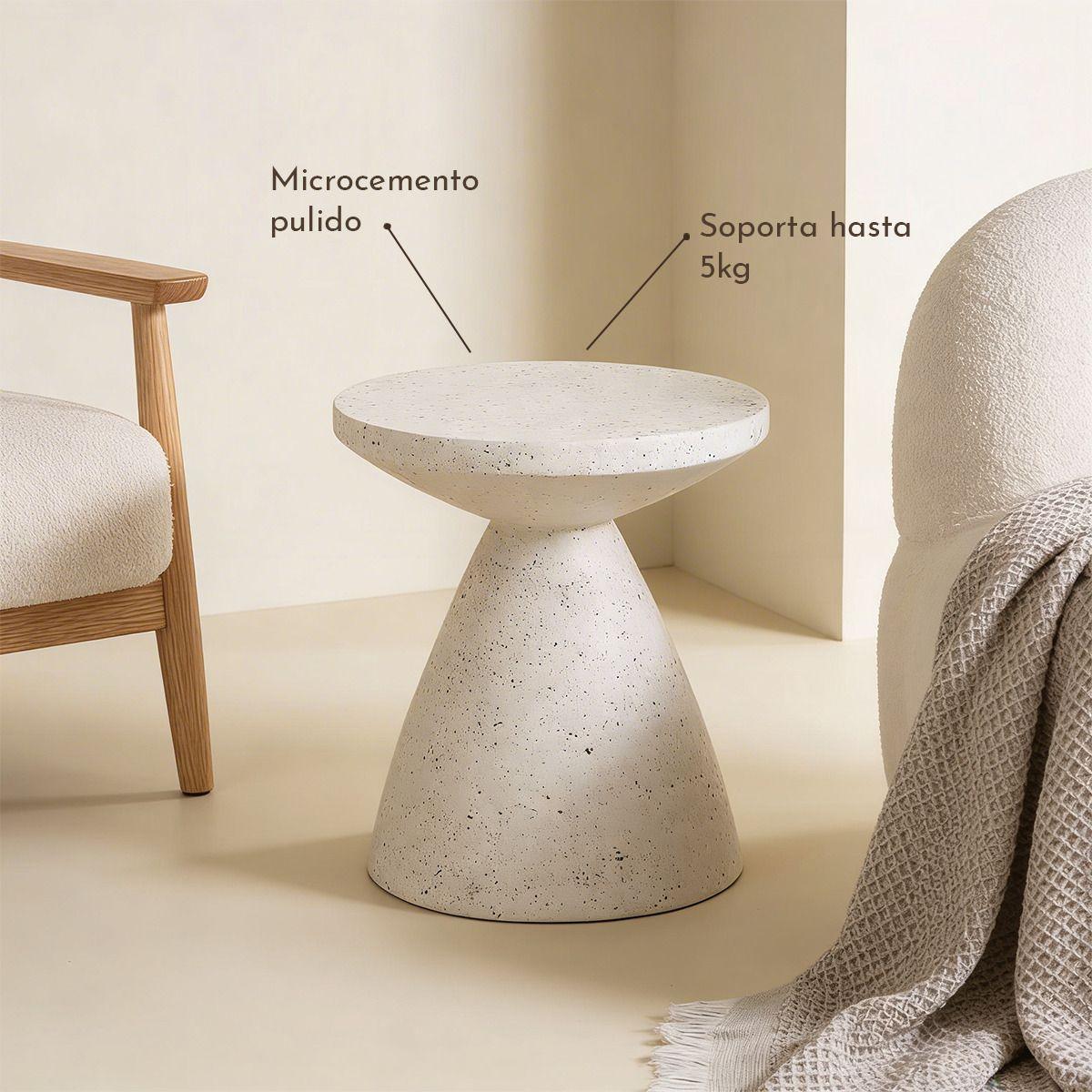 Mesa Lateral Cónica Estilo Nórdico-3