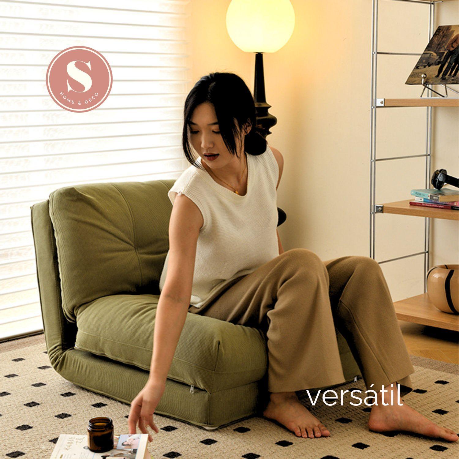 Sofá Cama Plegable Verde-3