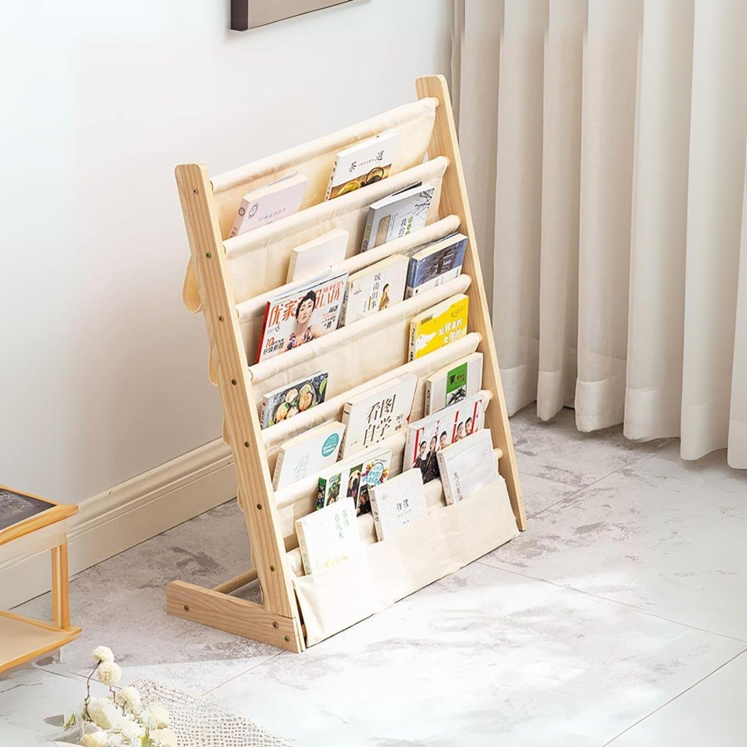 Librero de Madera Diseño Blanco Infantil-2