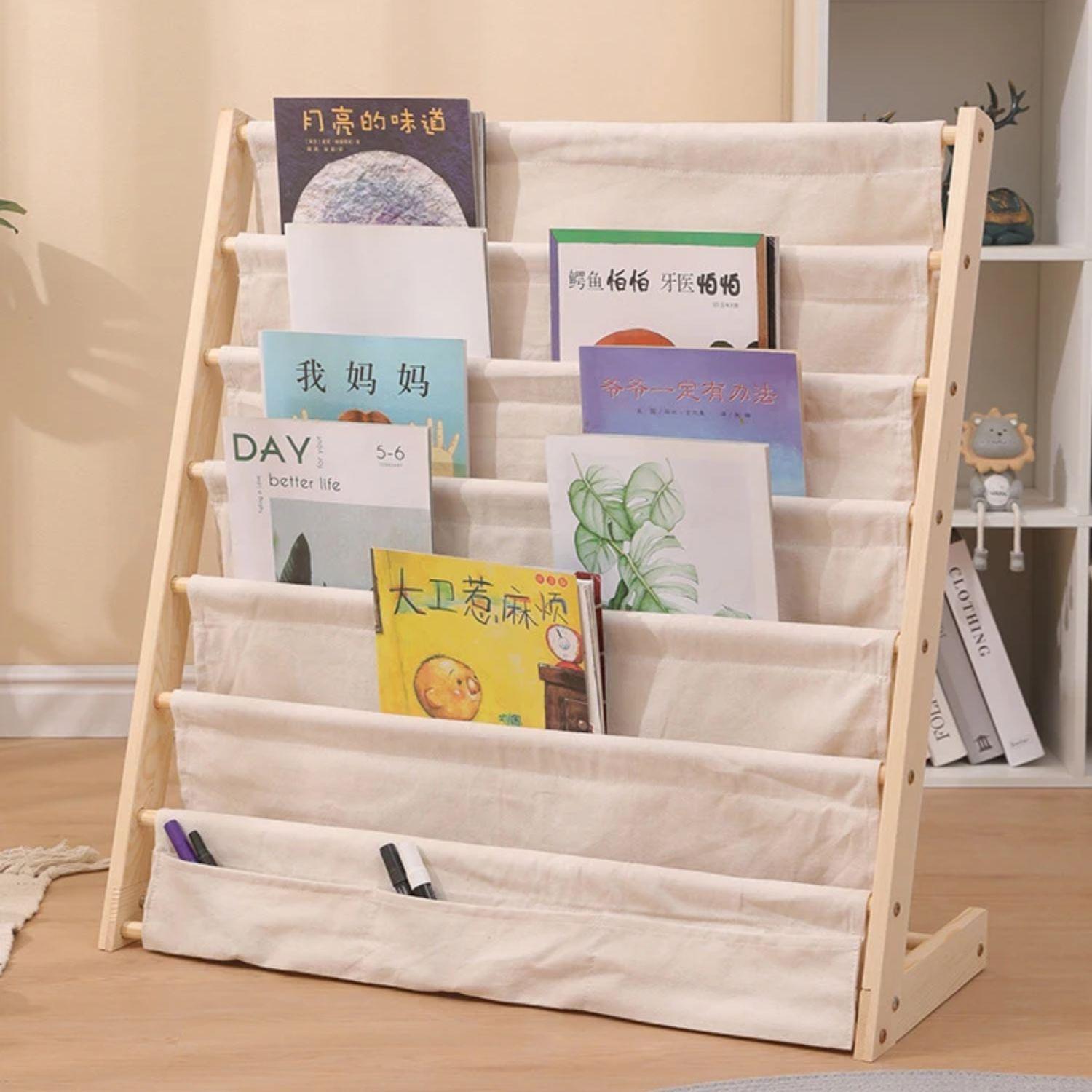 Librero de Madera Diseño Blanco Infantil-4