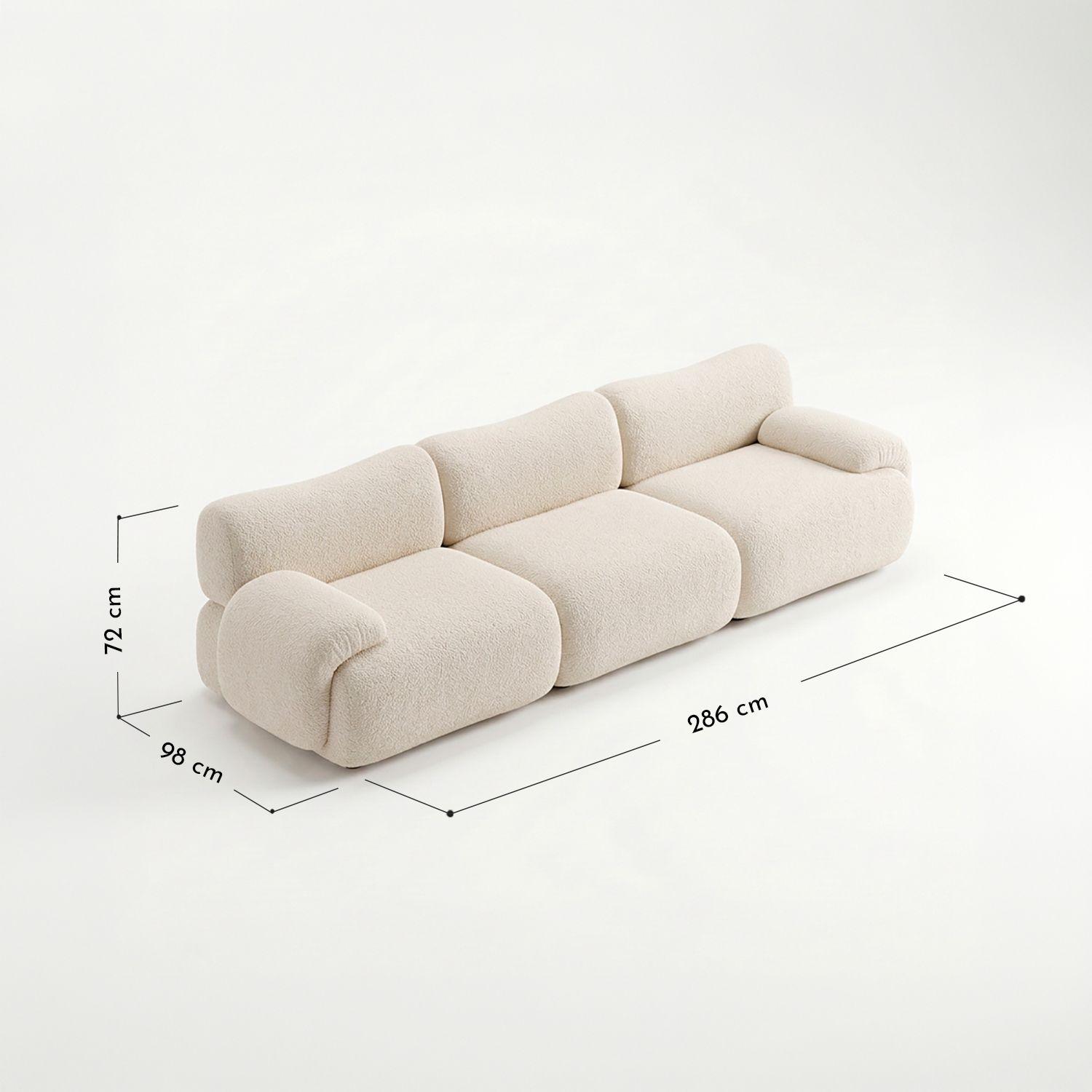 Sofá de 3 cuerpos Dune beige-2