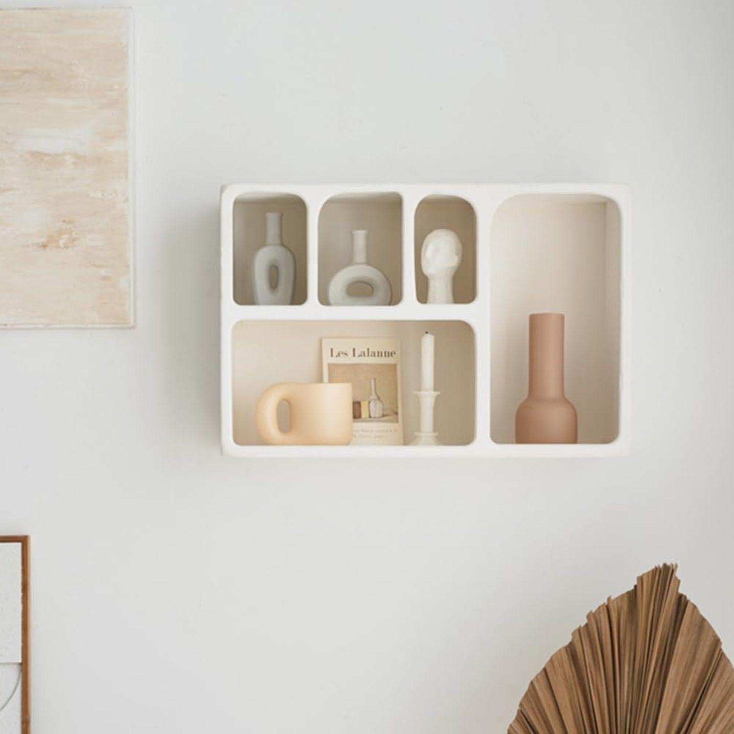 Repisa Organizador Geométrico Bogen Marfil-5