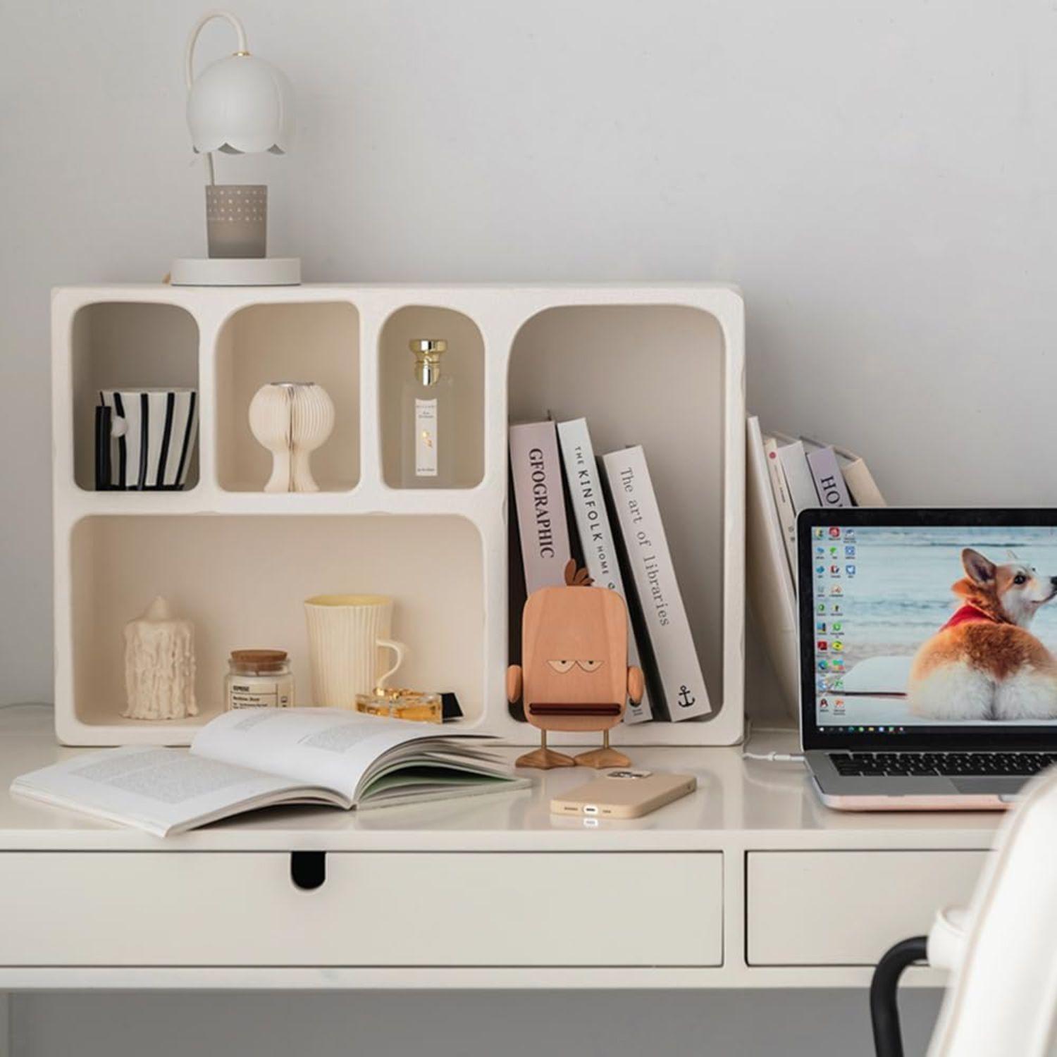 Repisa Organizador Geométrico Bogen Marfil-7