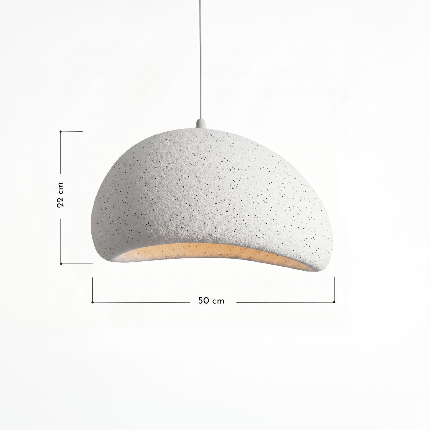 Lámpara de Techo Wabi Sabi Gris Granito Lunar 50 cm-2