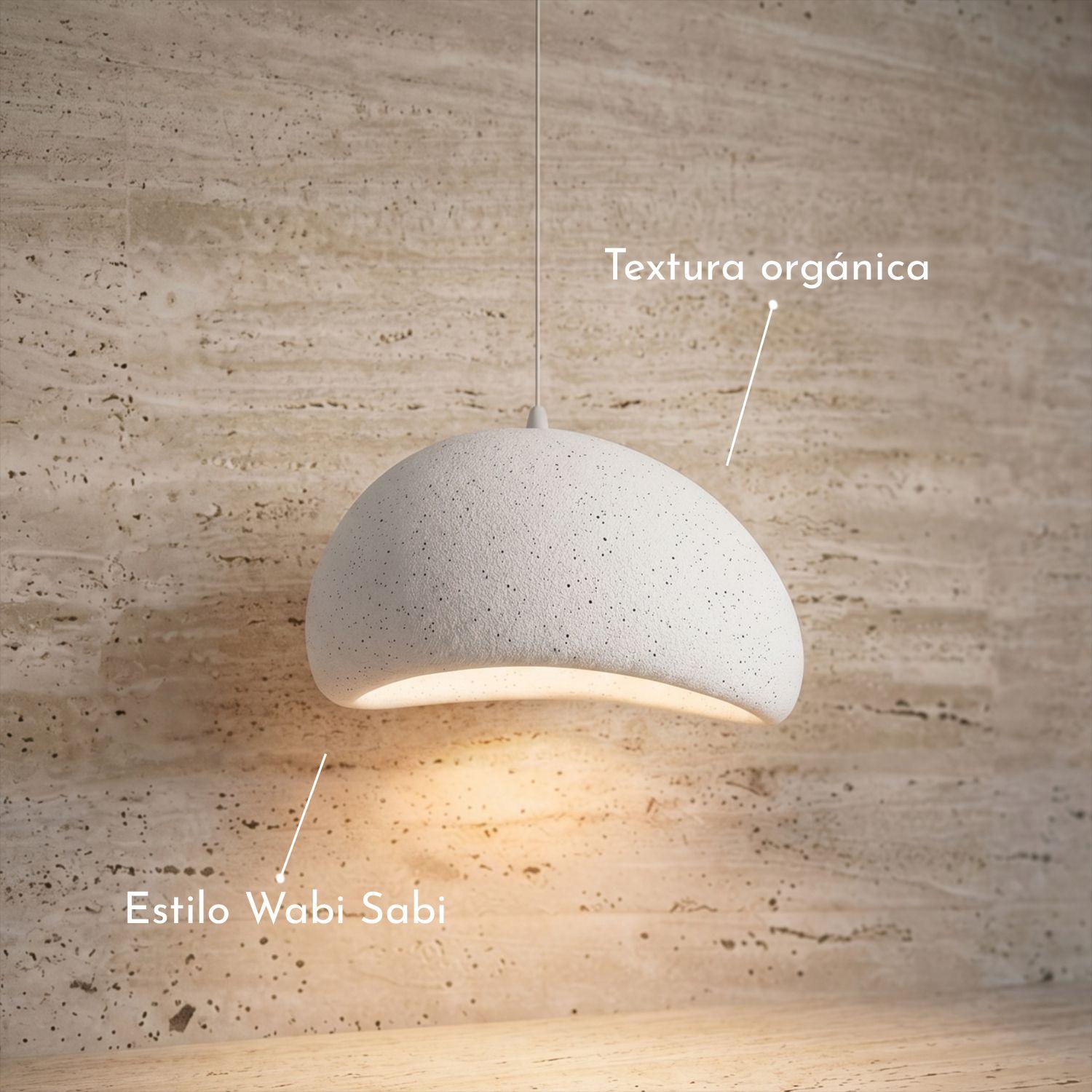 Lámpara de Techo Wabi Sabi Gris Granito Lunar 50 cm-3