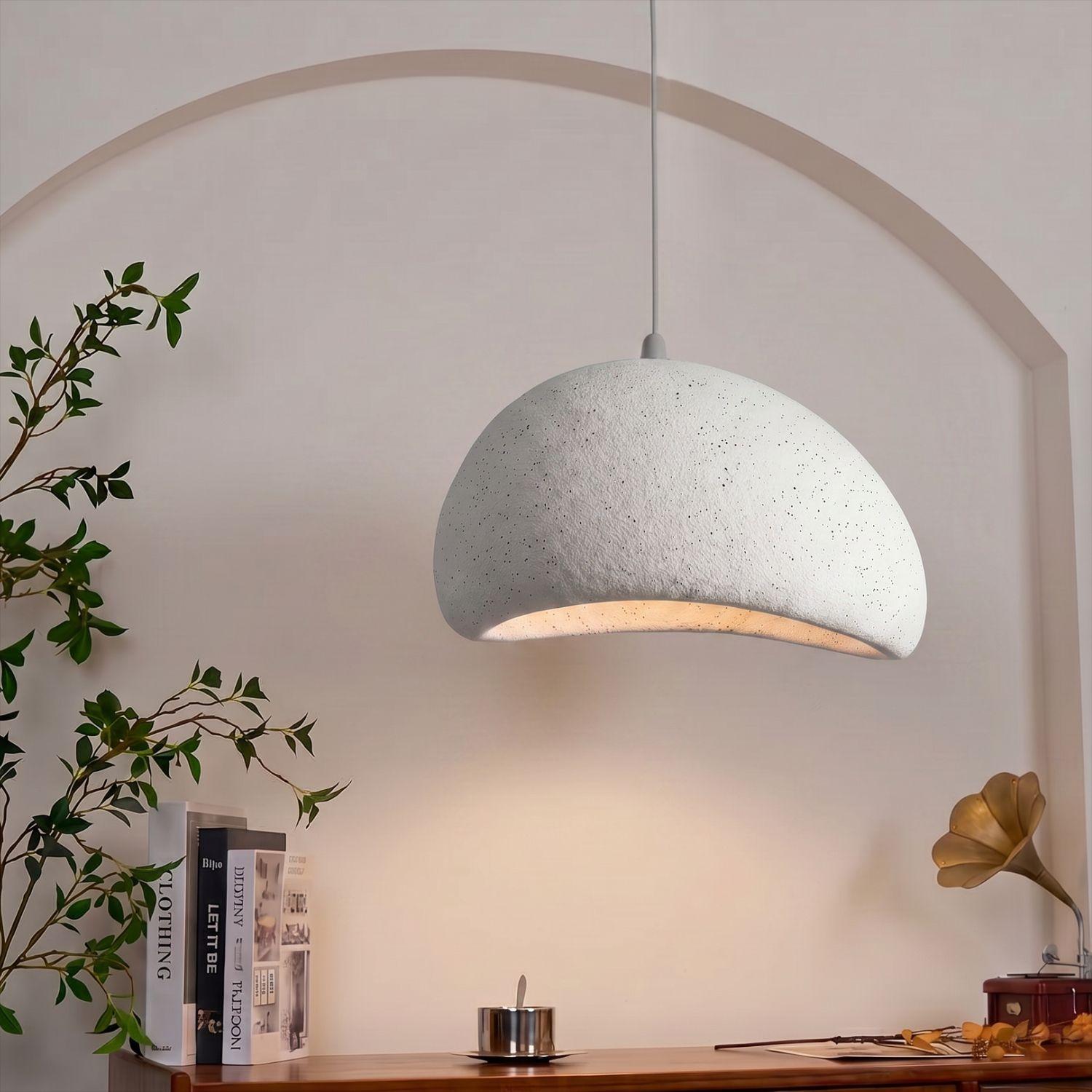 Lámpara de Techo Wabi Sabi Gris Granito Lunar 50 cm-5