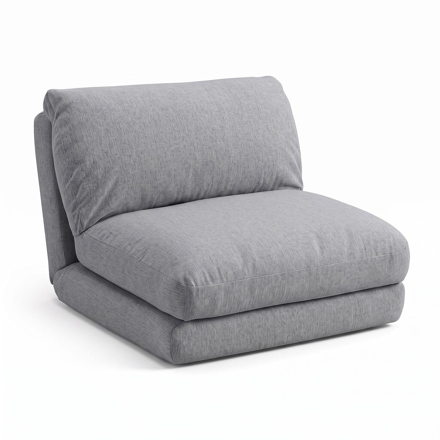 Sofá Cama Plegable Gris-1