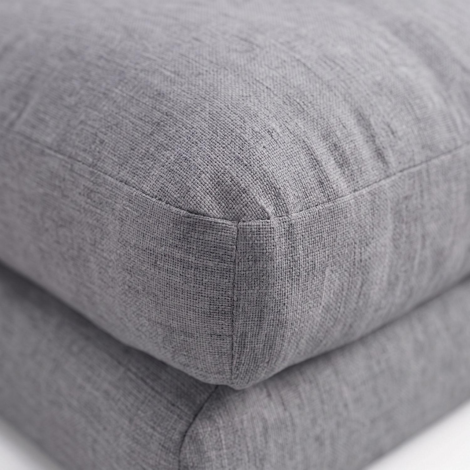 Sofá Cama Plegable Gris-7