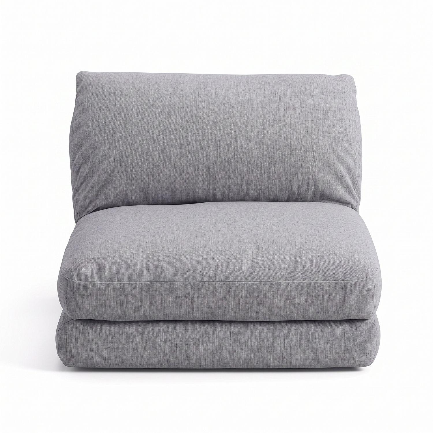 Sofá Cama Plegable Gris-8