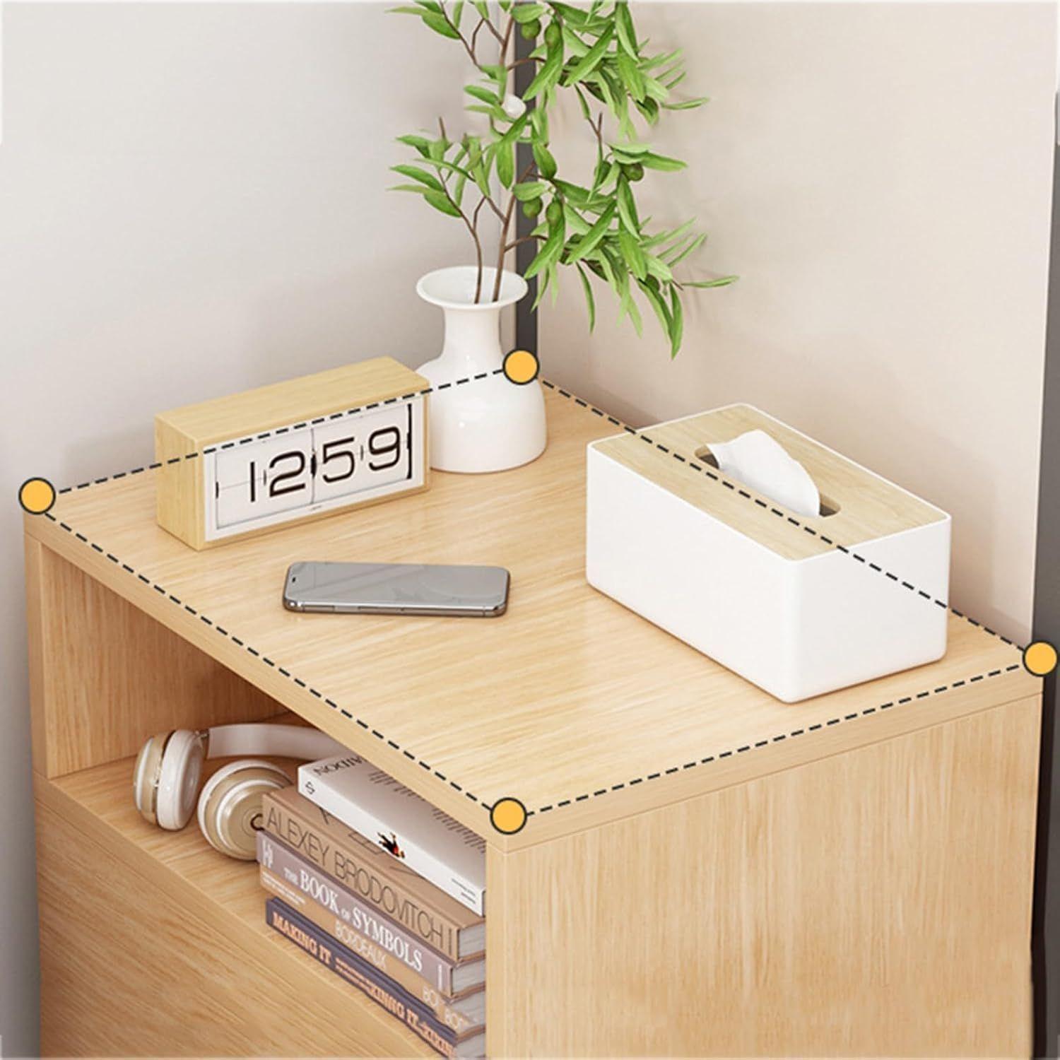 Organizador Lateral Doble Cajón Velador Compacto-4