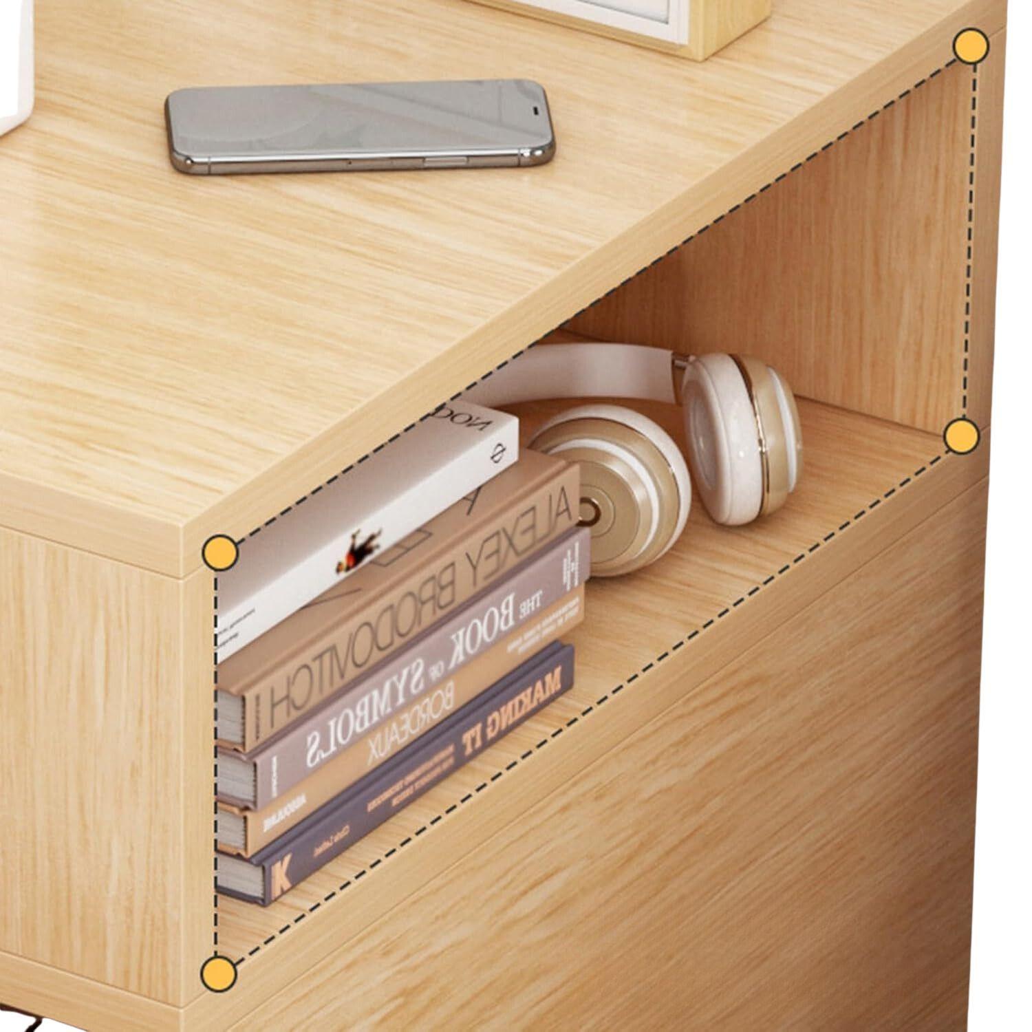 Organizador Lateral Doble Cajón Velador Compacto-5