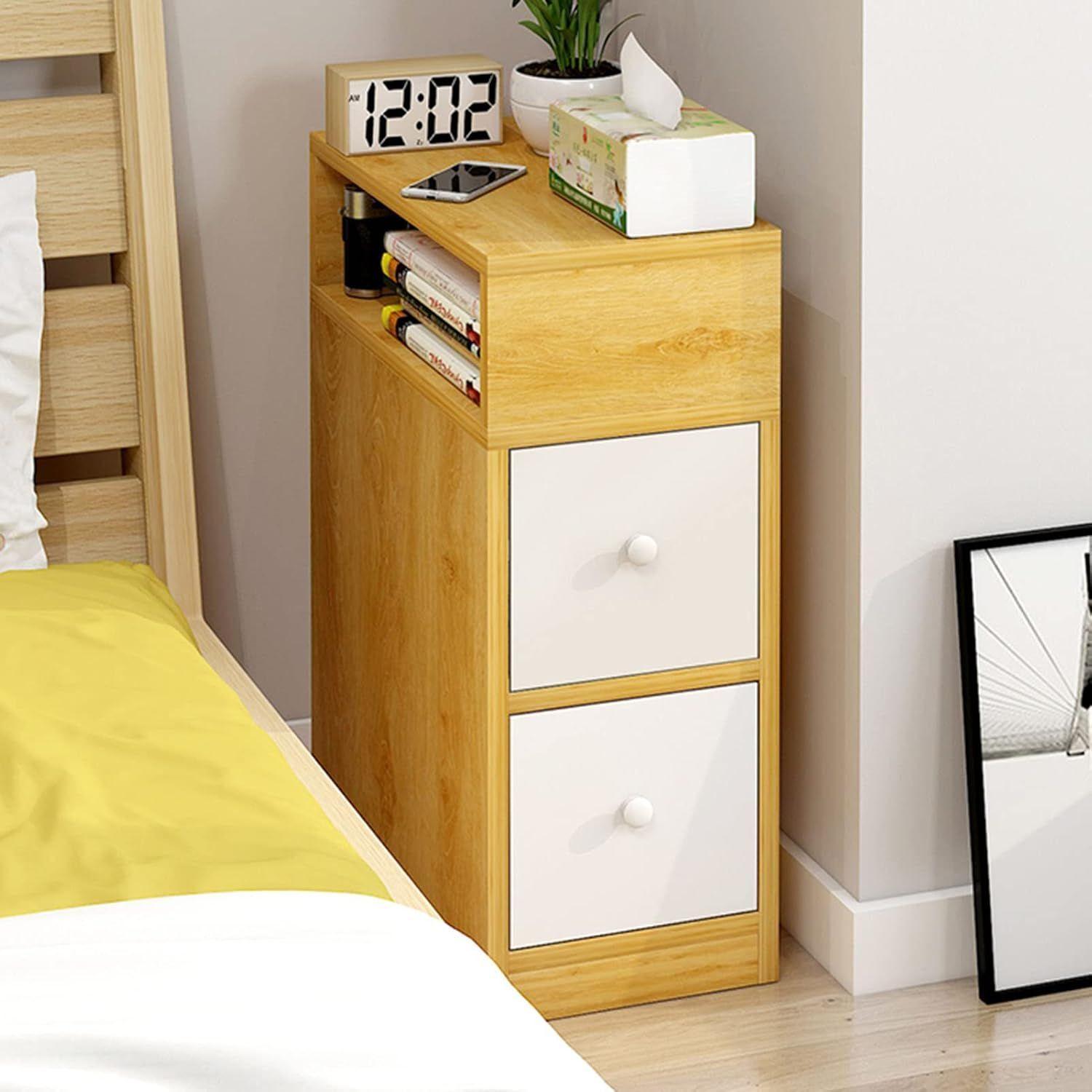 Organizador Lateral Doble Cajón Velador Compacto-8