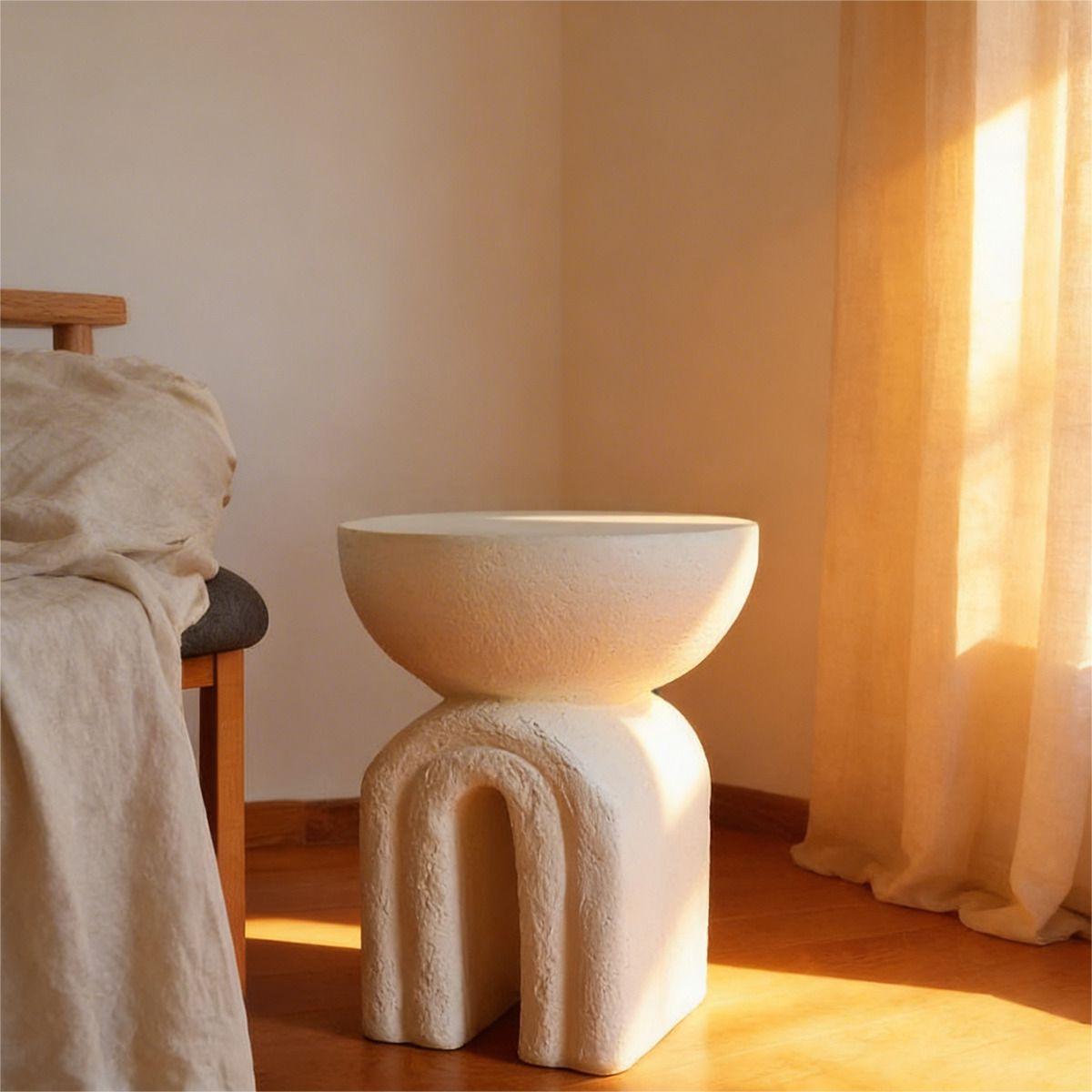 Mesa Lateral Orgánica Wabi Sabi-5