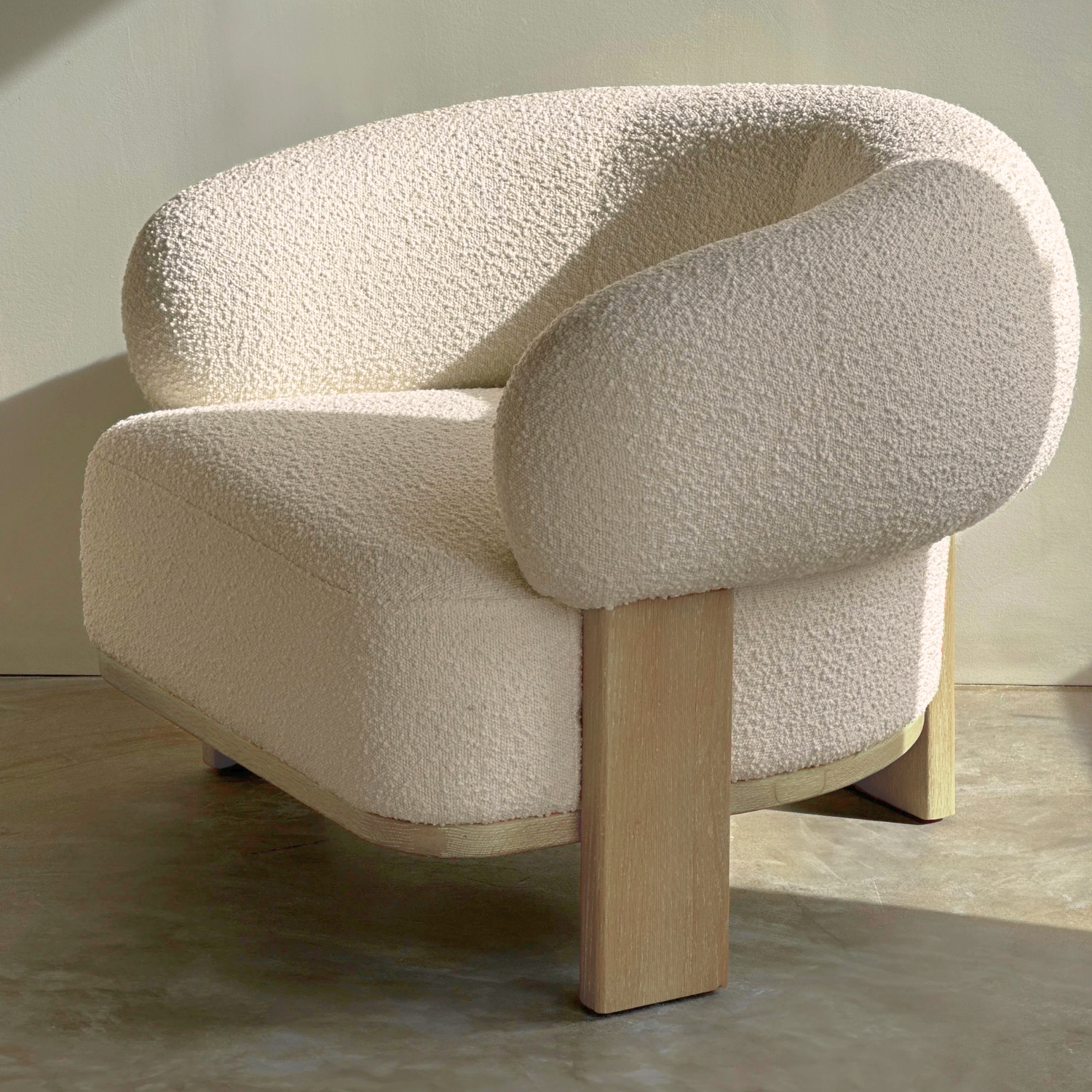 Sofá Poltrona Sessel Sherpa Crema-3