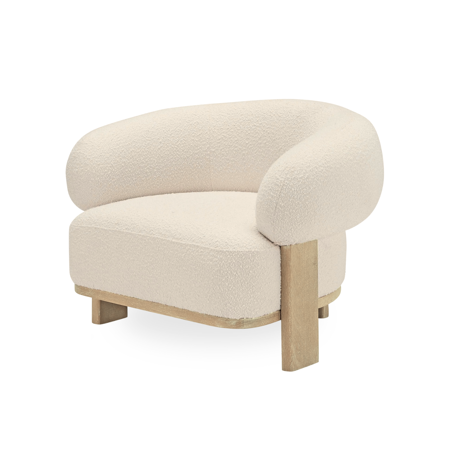 Sofá Poltrona Sessel Sherpa Crema-7