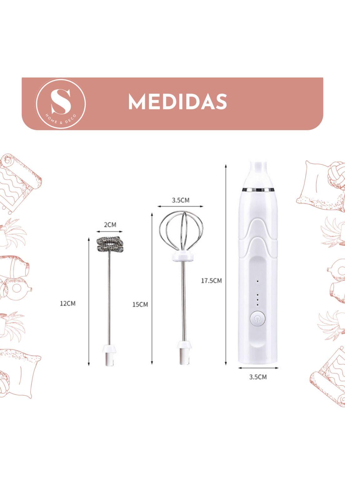 Mini Batidor Revolvedor Recargable USB-5