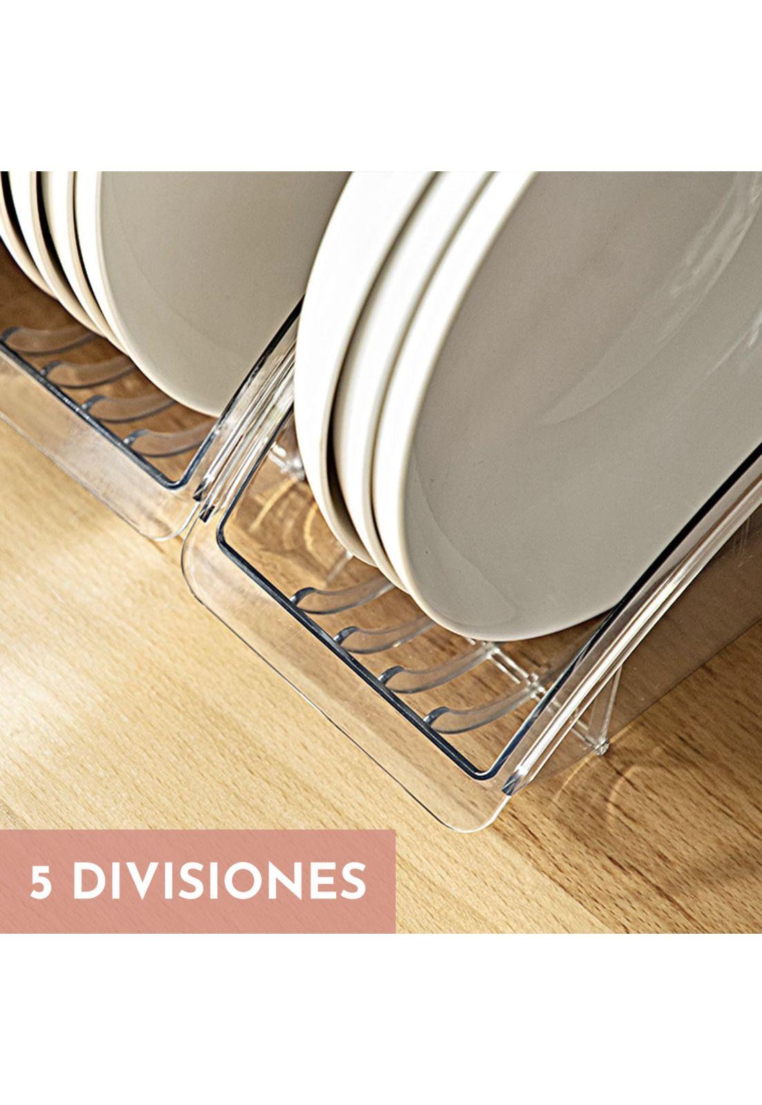 Organizador De Platos Soporte Estante Cocina  -4