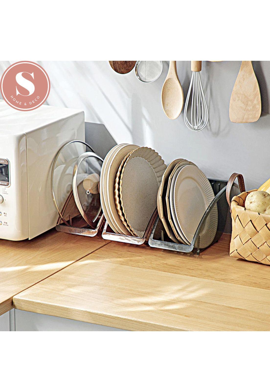 Organizador De Platos Soporte Estante Cocina  -6