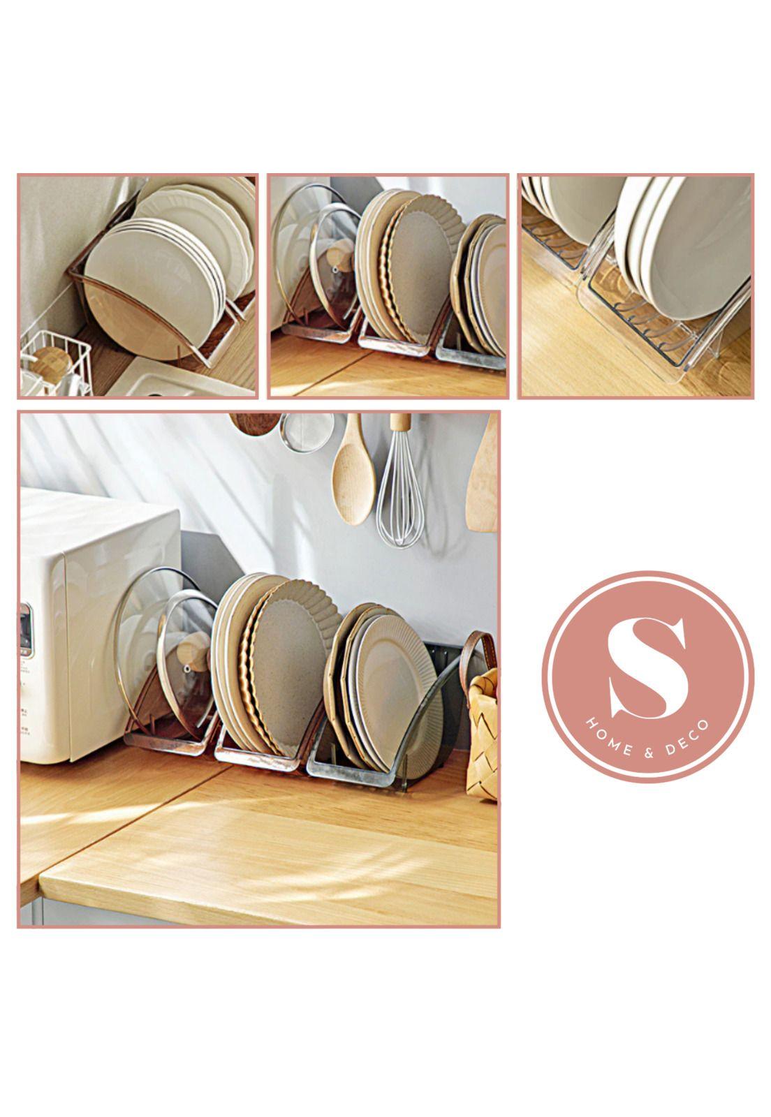 Organizador De Platos Soporte Estante Cocina  -7