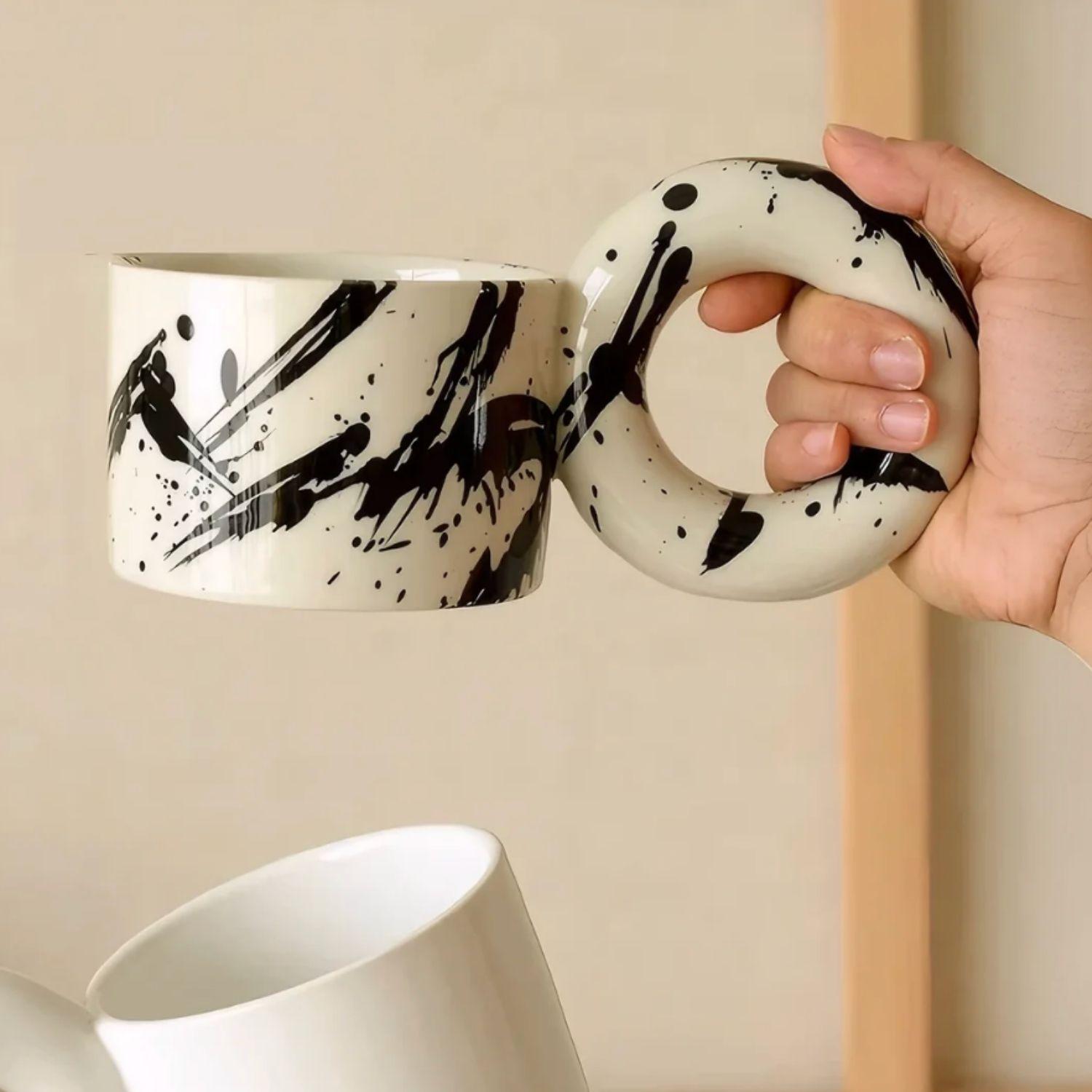 Tazon Mug Cerámica Tinta Donuts 250ml-2