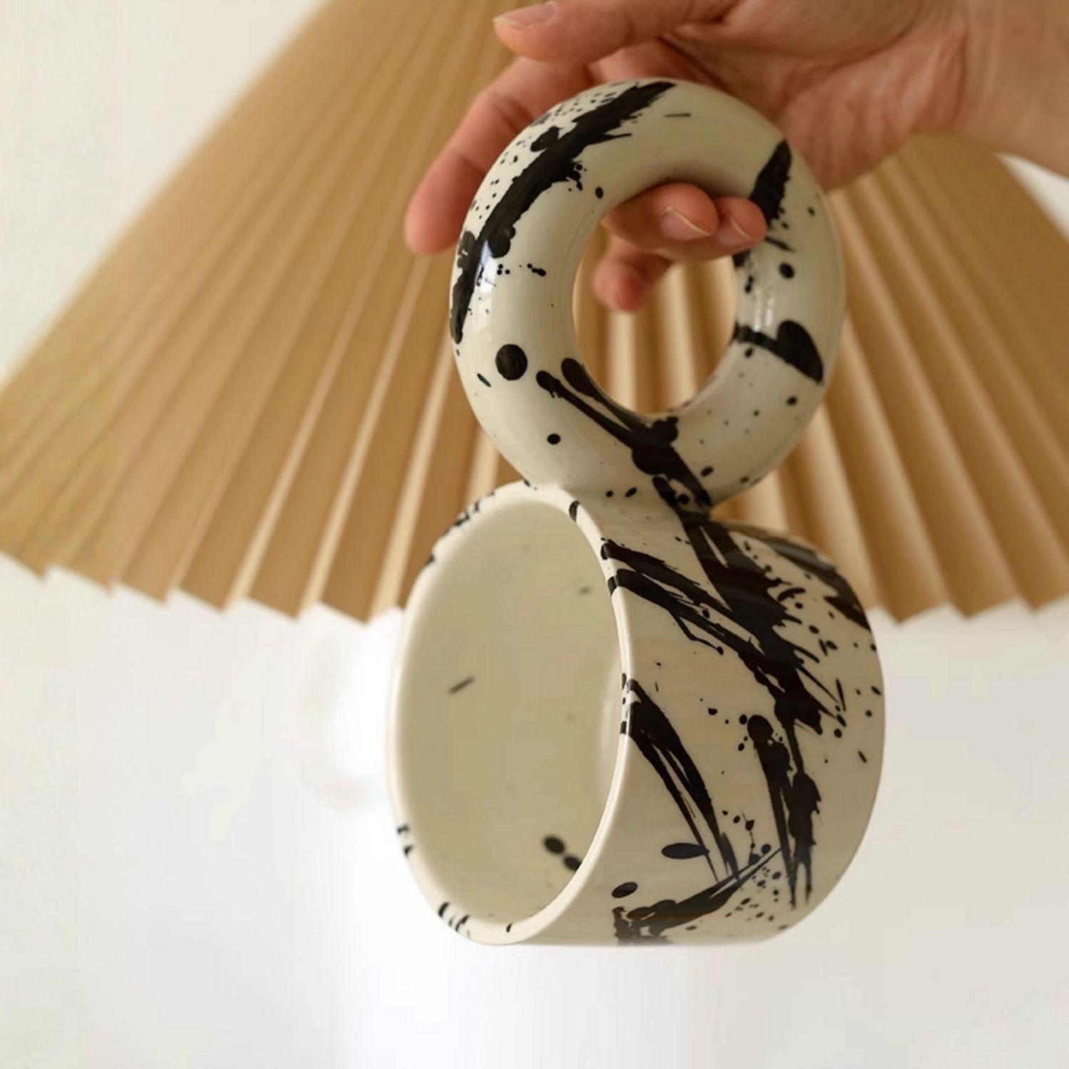 Tazon Mug Cerámica Tinta Donuts 250ml-4