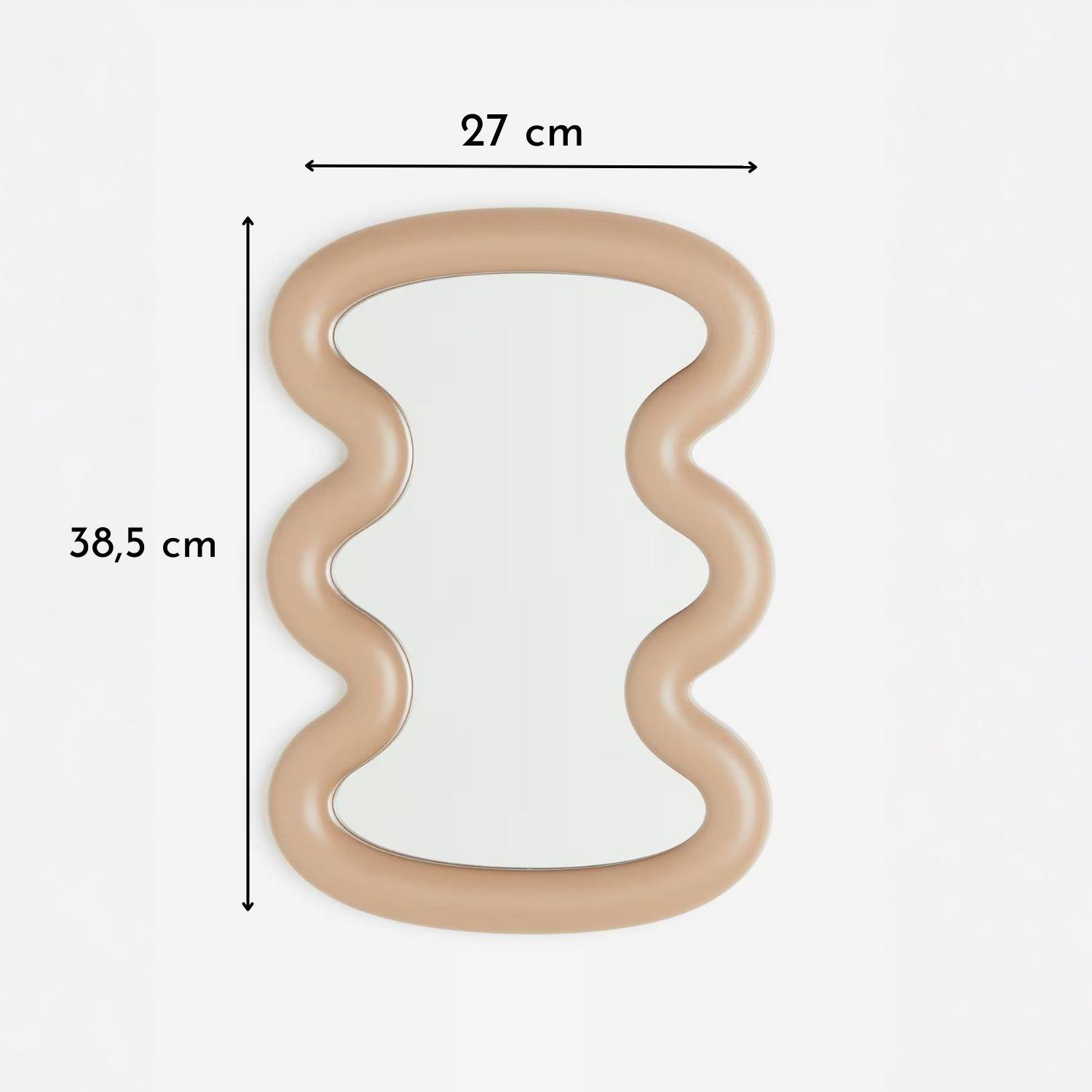 Espejo de Mesa Ondas Crema Wave Tocador-2
