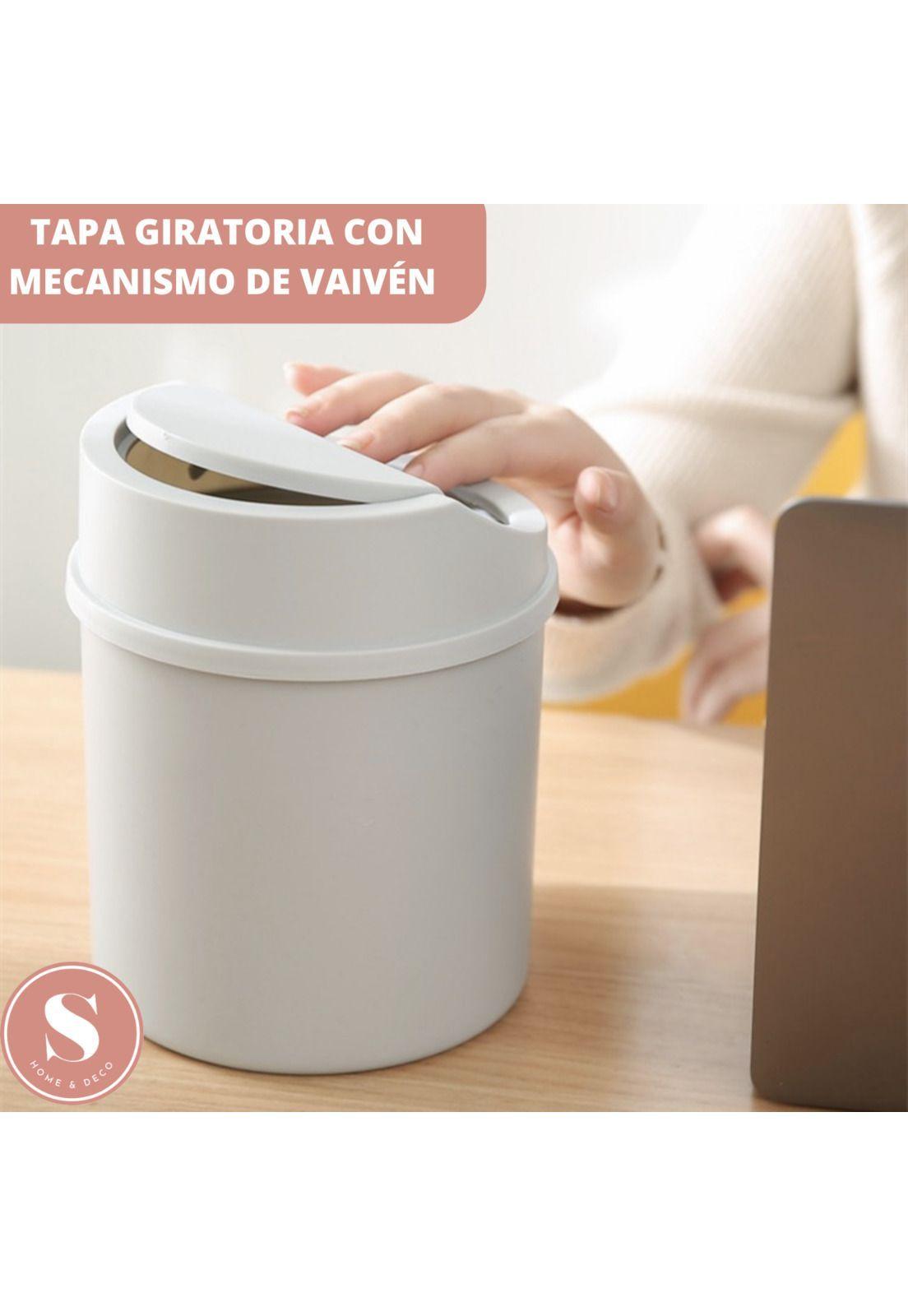 Basurero Papelero De Escritorio Mini 2 Lts Plastico-4