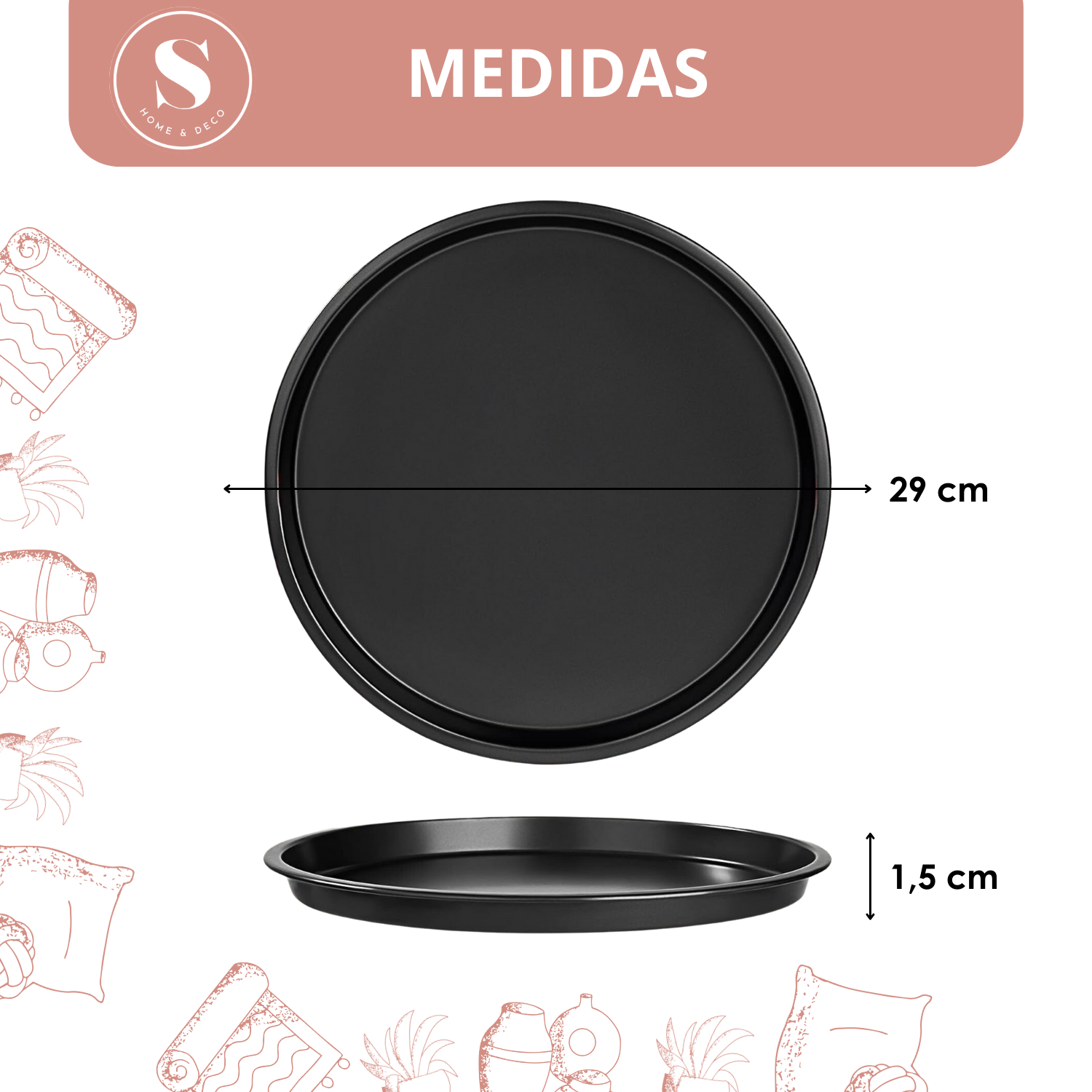 Molde de Pizza para Horno 29 cm-3