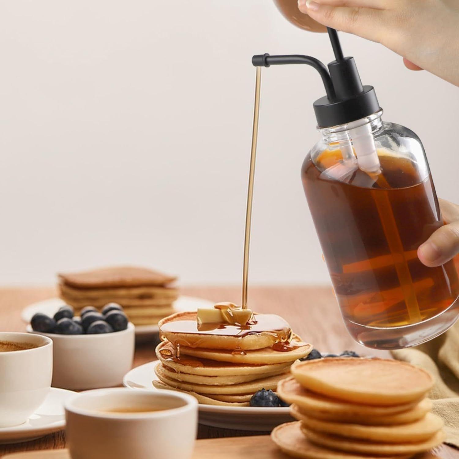 Dispensadores de Vidrio 500ml Botella Luxe Set 2un Negro-5