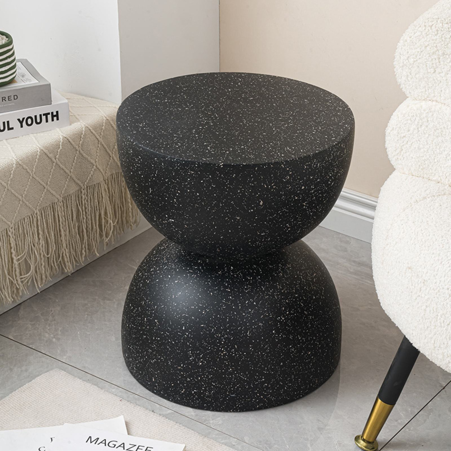 Mesa Lateral Piedra Luna Tempus Negro-4