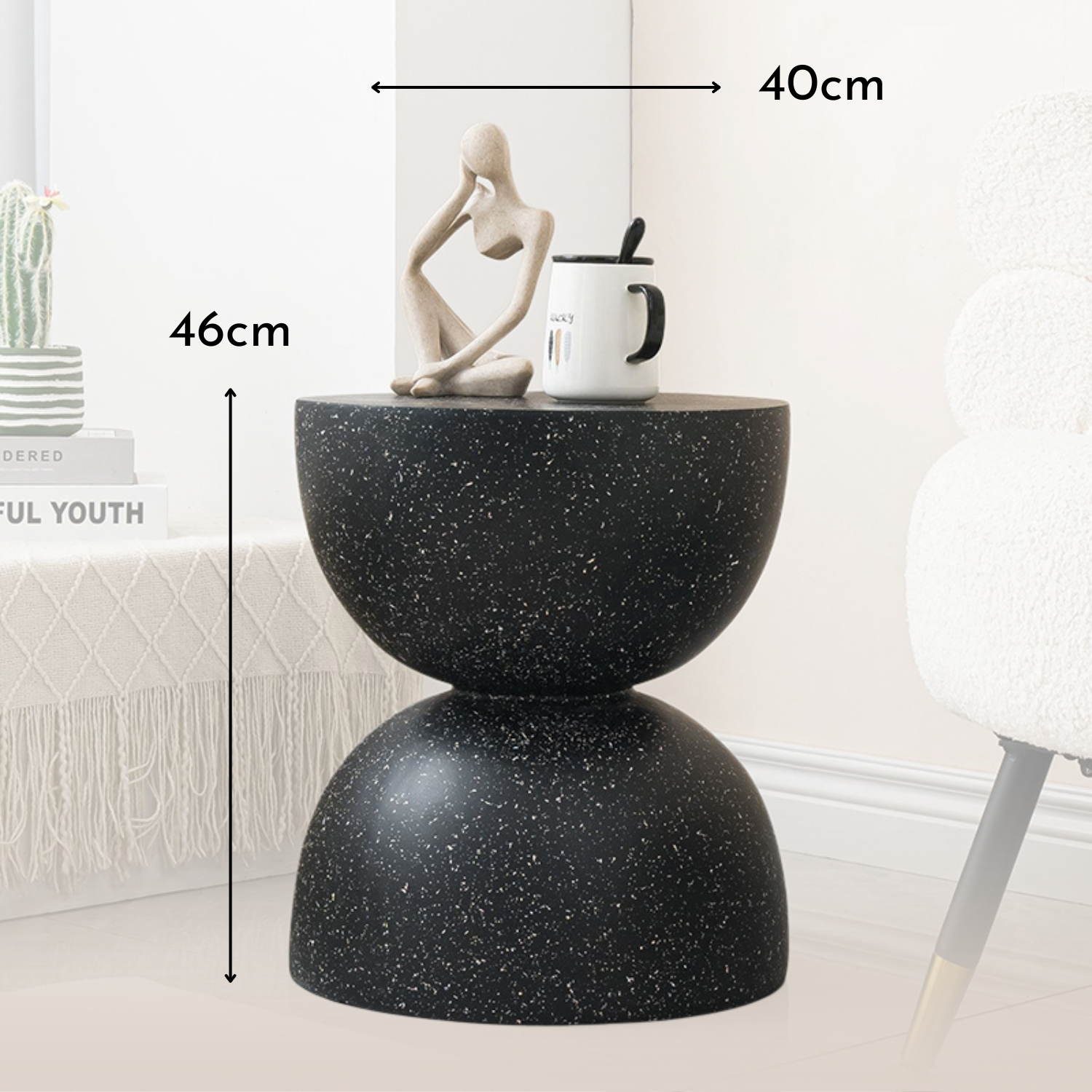 Mesa Lateral Piedra Luna Tempus Negro-5